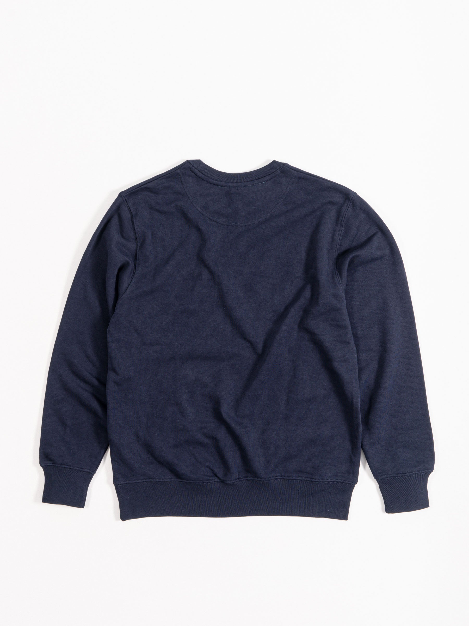 Burbank Classic Logo Crewneck Sweater Dark Blue