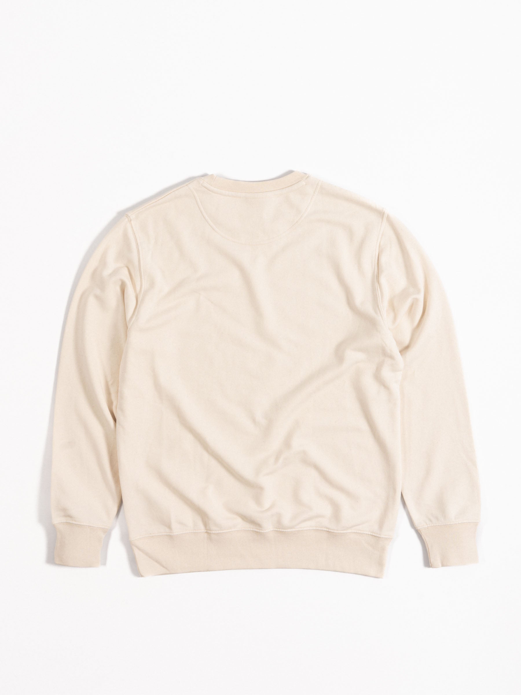 Burbank Classic Logo Crewneck Sweater Creme Melange