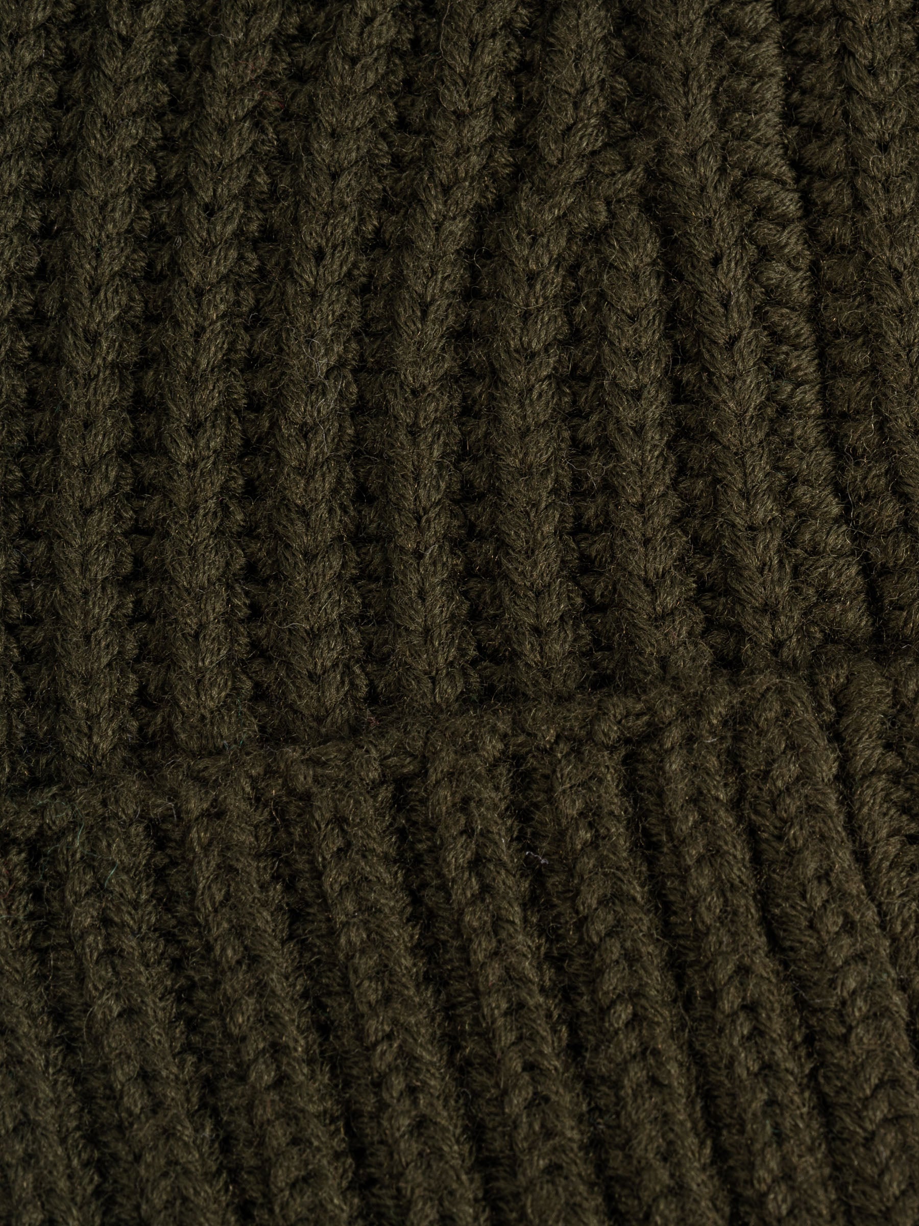No Rooms Wool Beanie Long Khaki