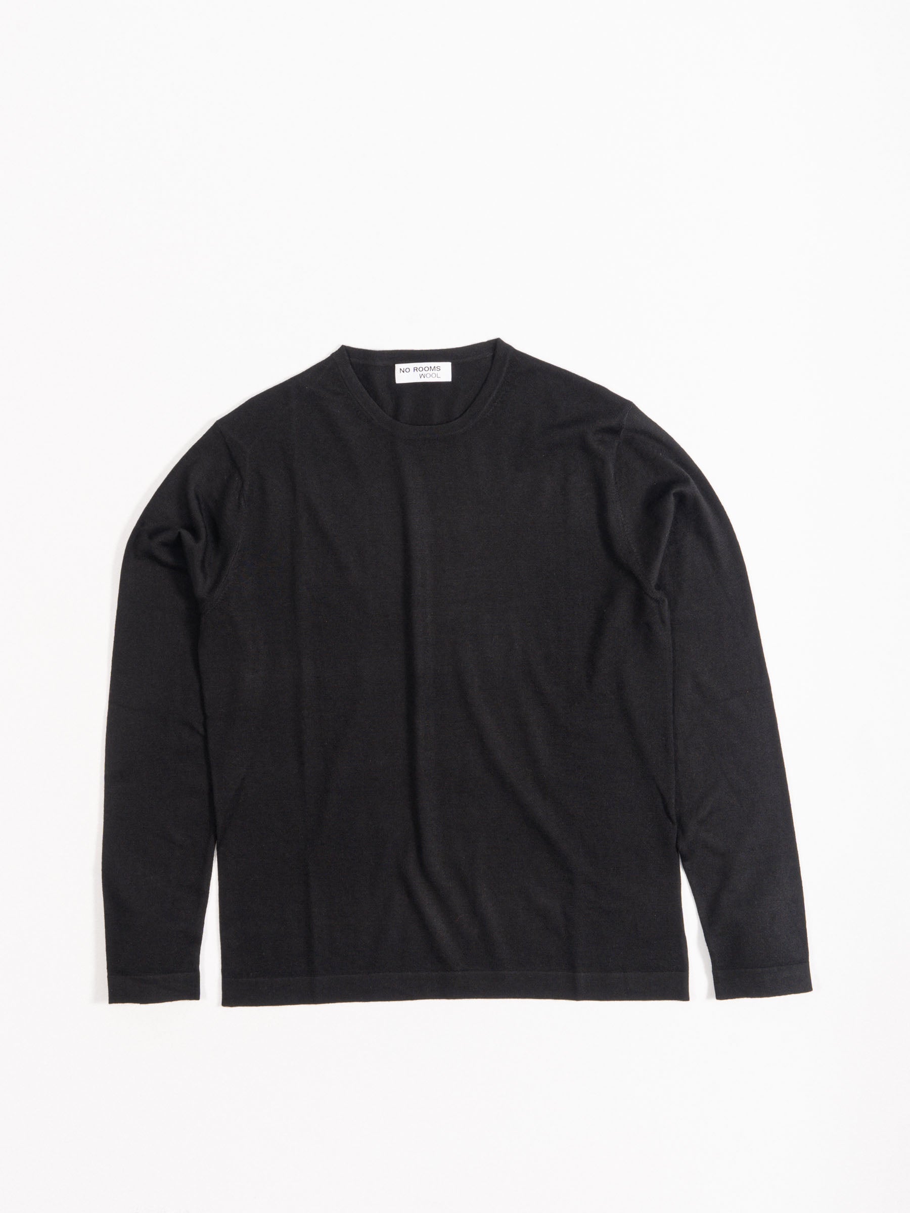 Wool Classic Crewneck Sweater Black