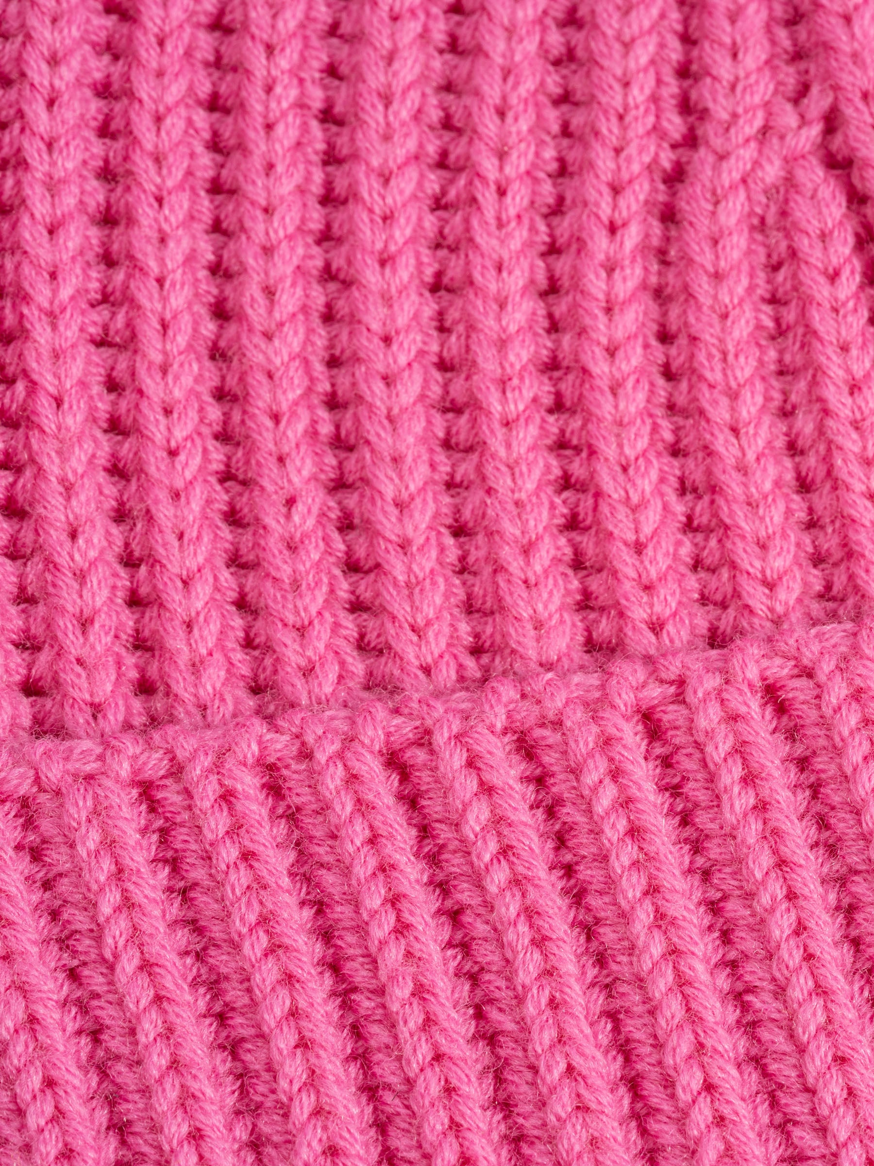 No Rooms Wool Beanie Long Pink