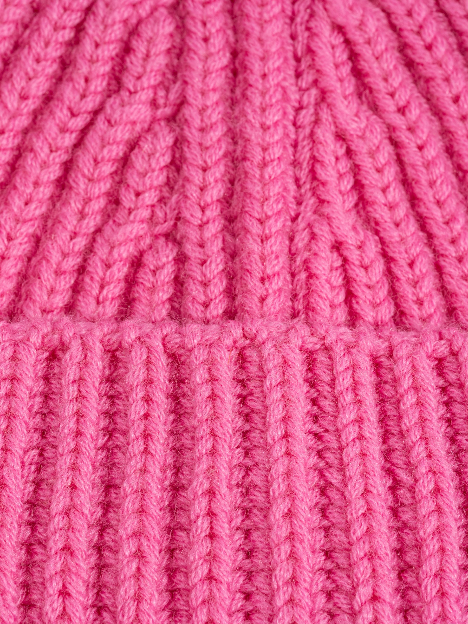 No Rooms Wool Beanie Short Pink