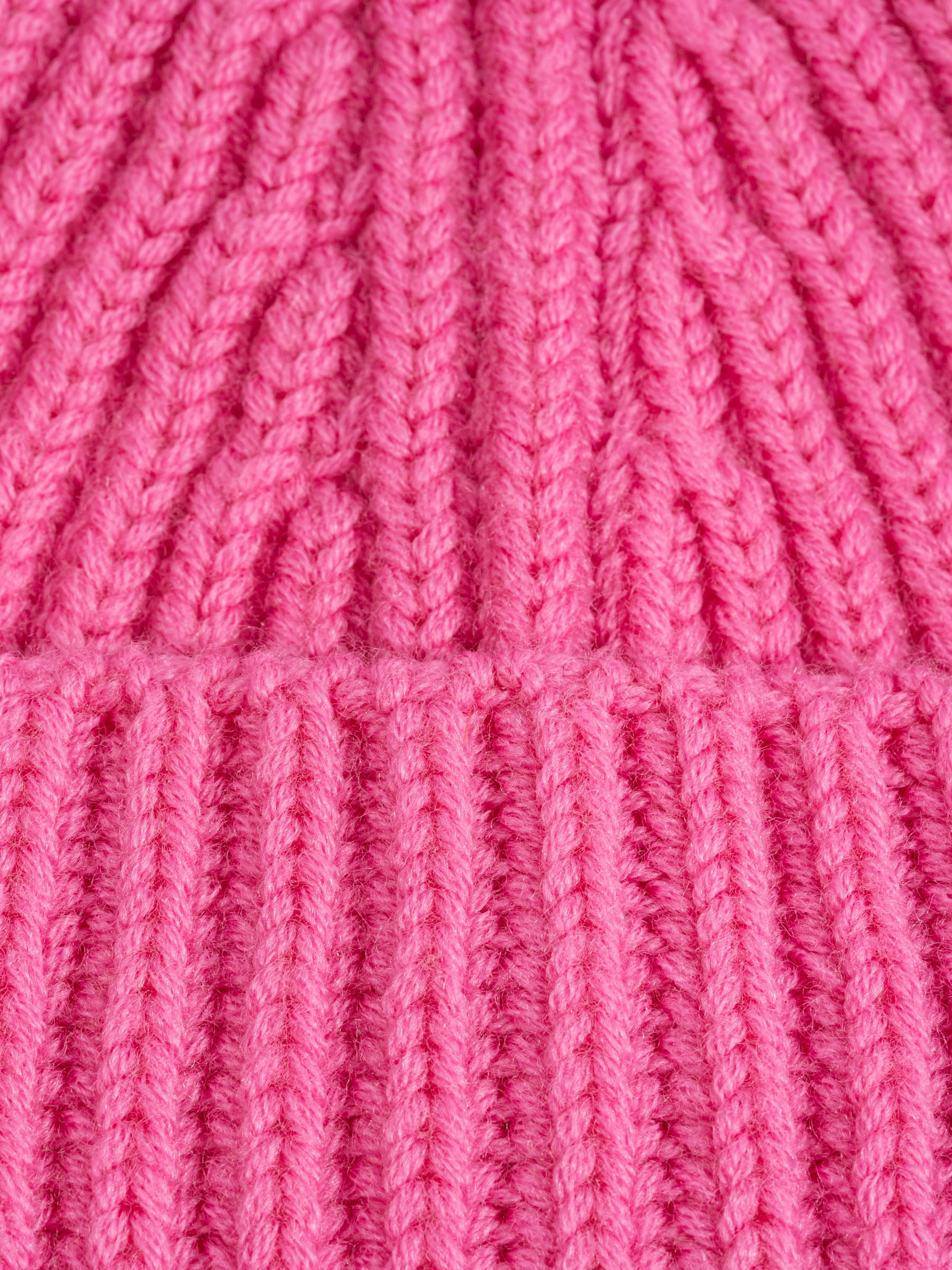 Wool Beanie Short Pink
