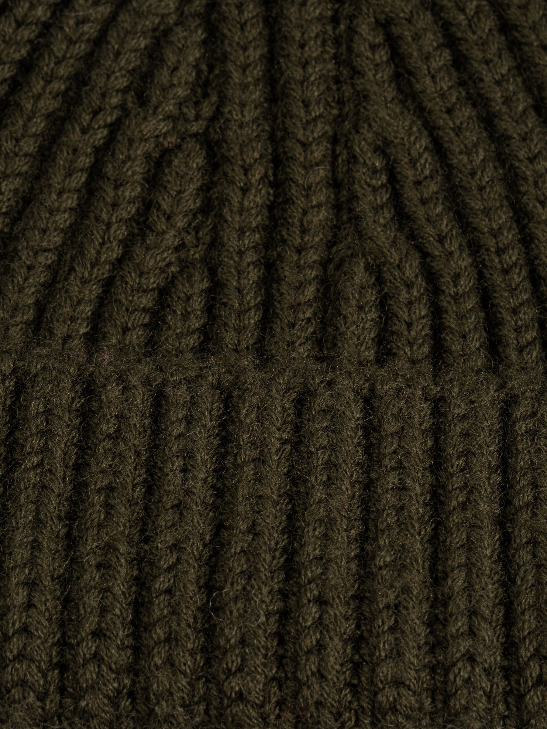 No Rooms Wool Beanie Short Khaki