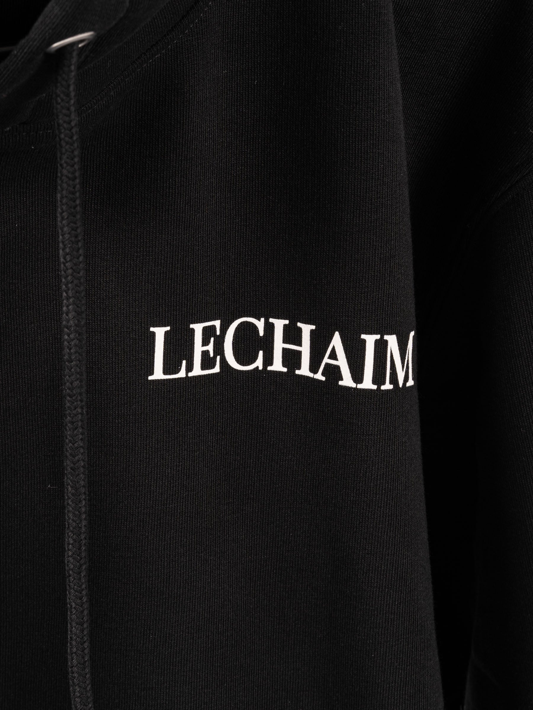 Lechaim Hooded Sweater Black