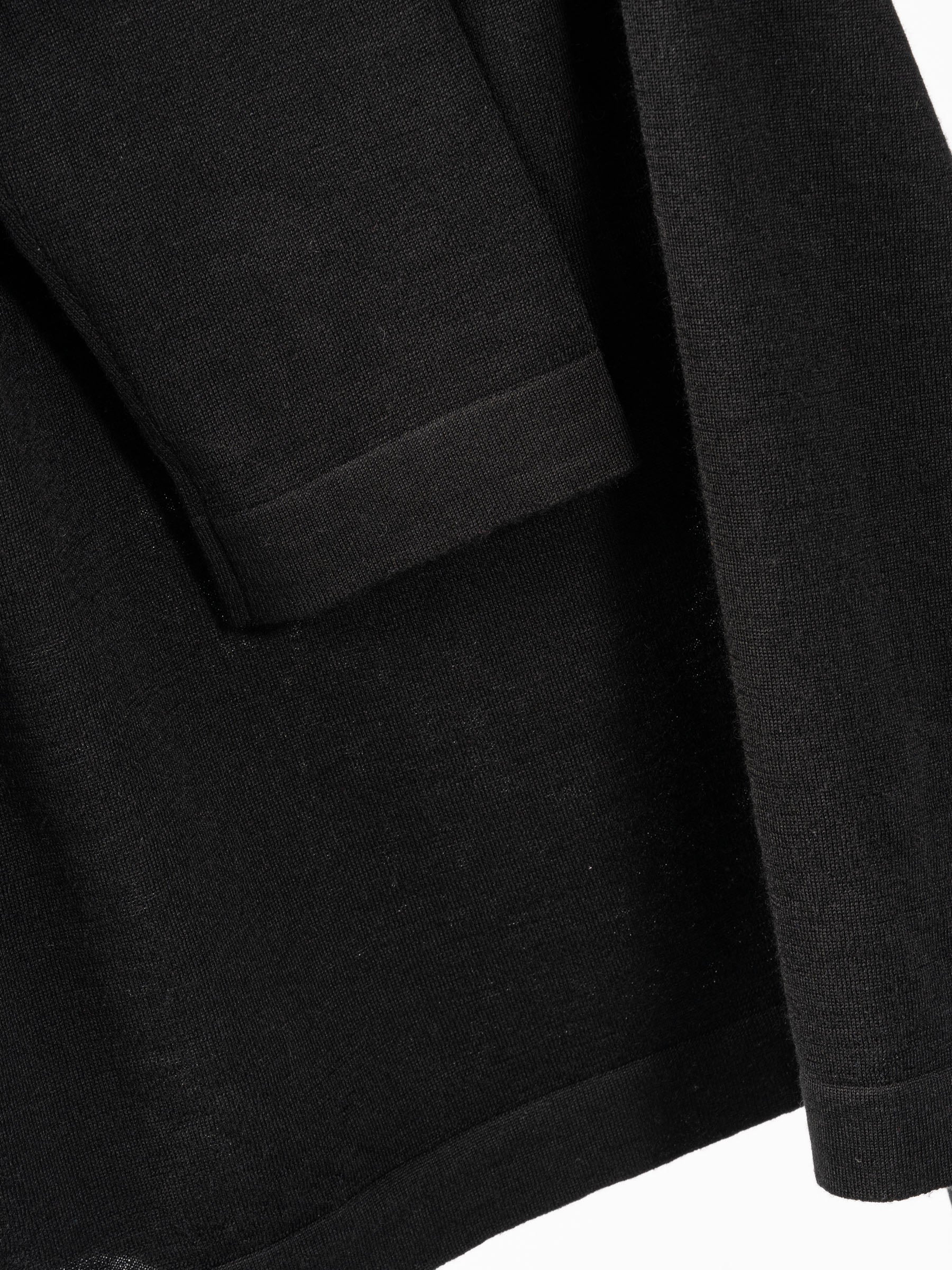 No Rooms Wool Classic Crewneck Sweater Black