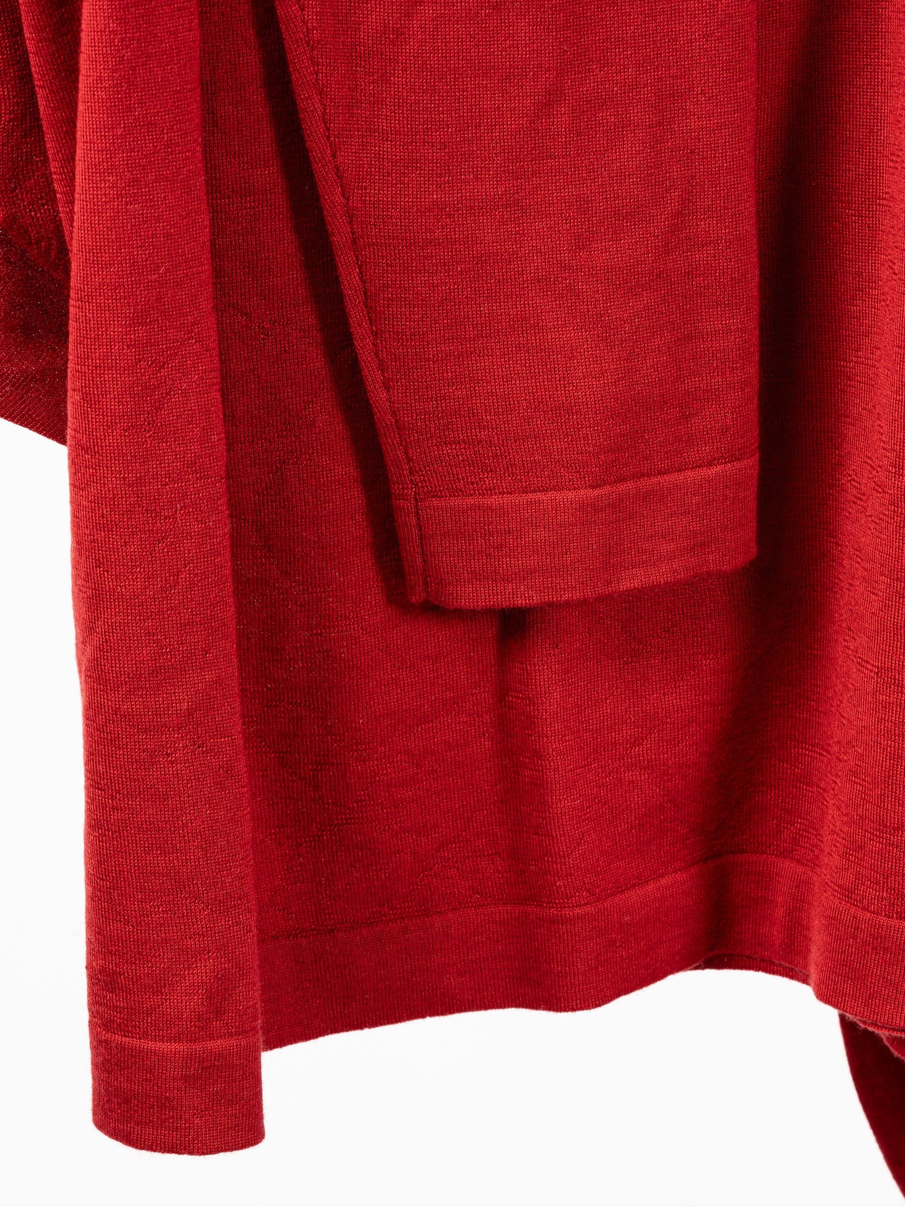 No Rooms Wool Classic Rollerneck Sweater Red