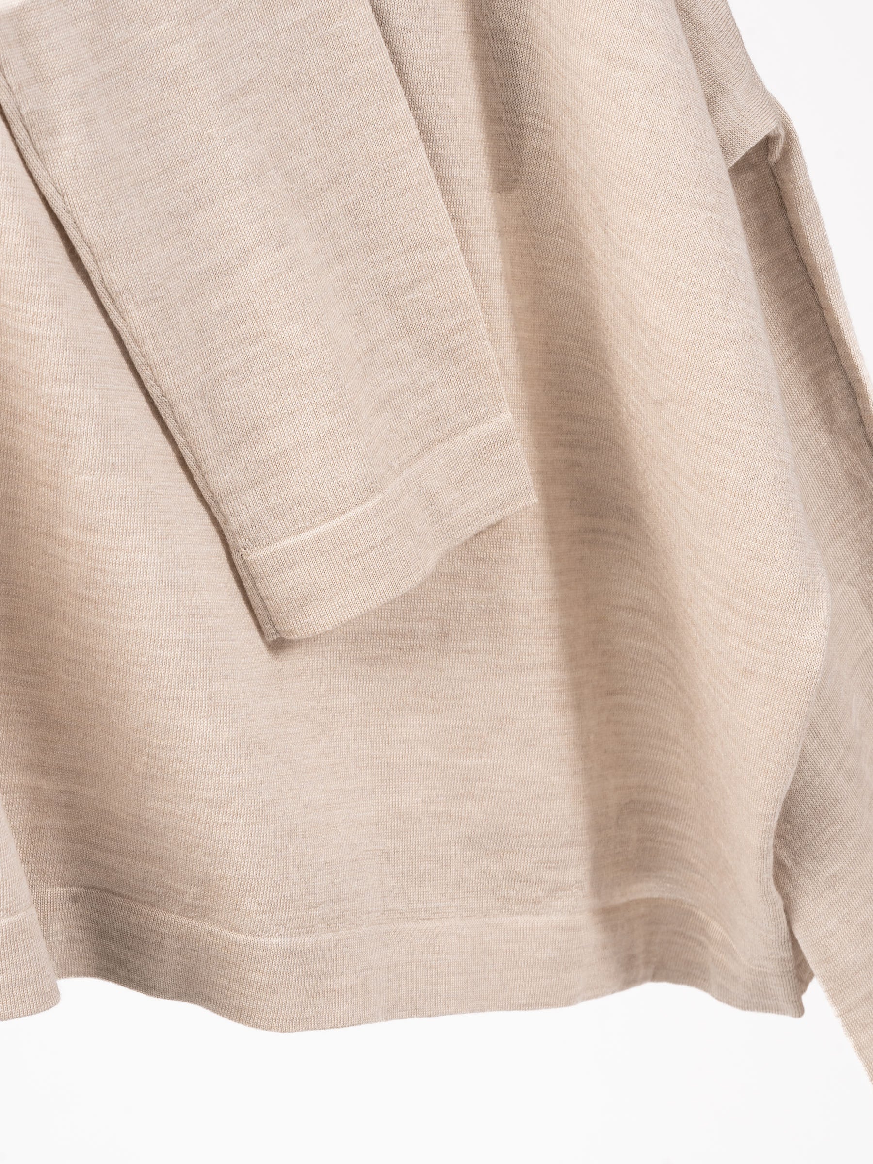 No Rooms Wool Classic Crewneck Sweater Creme