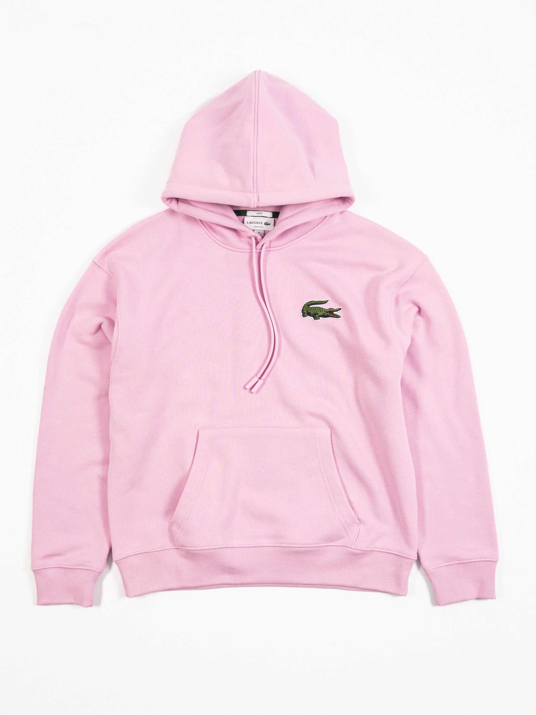 Unisex Loose Fit Hooded Sweater Pink