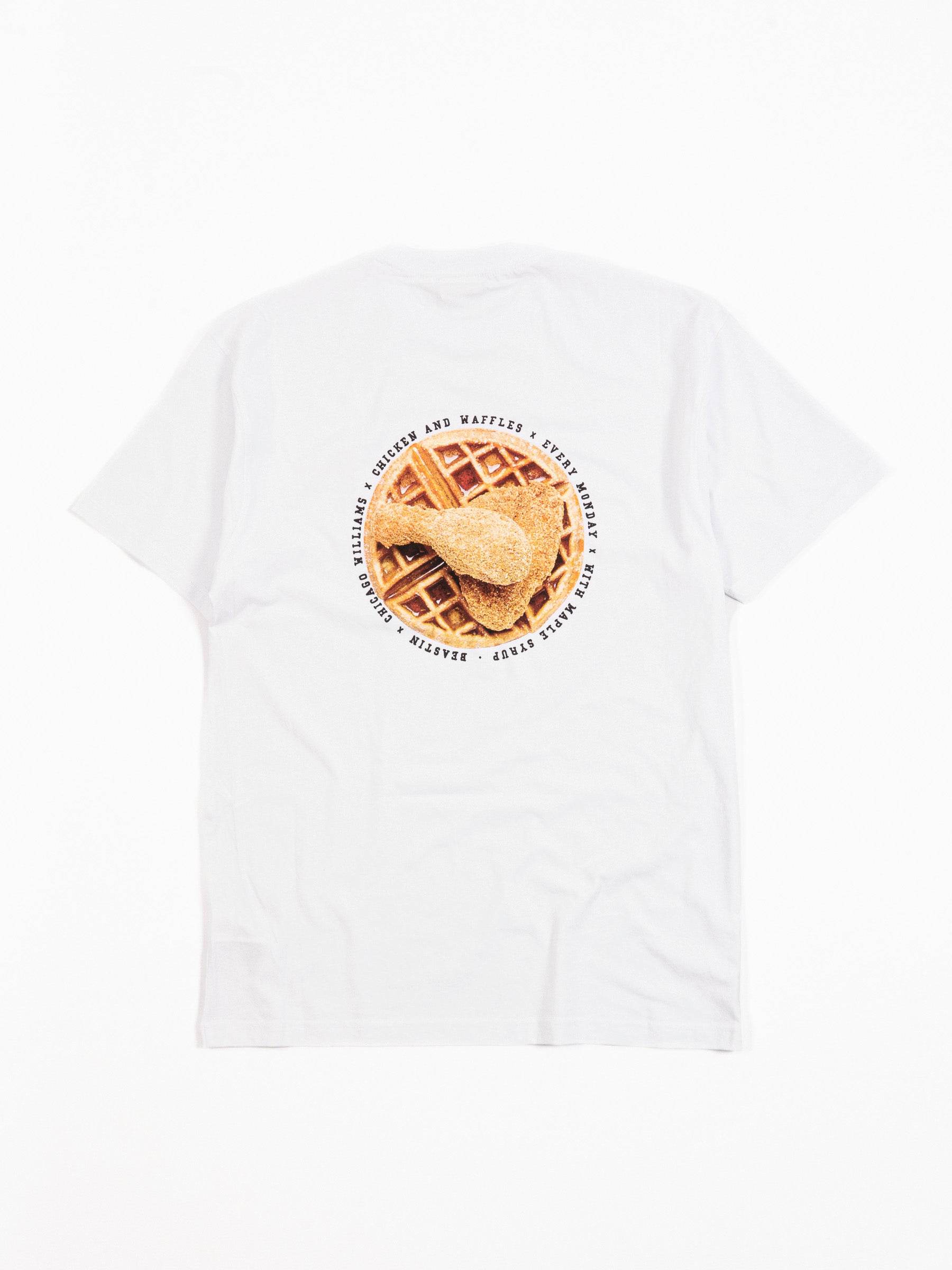 x Beastin Chicken & Waffles Tee White