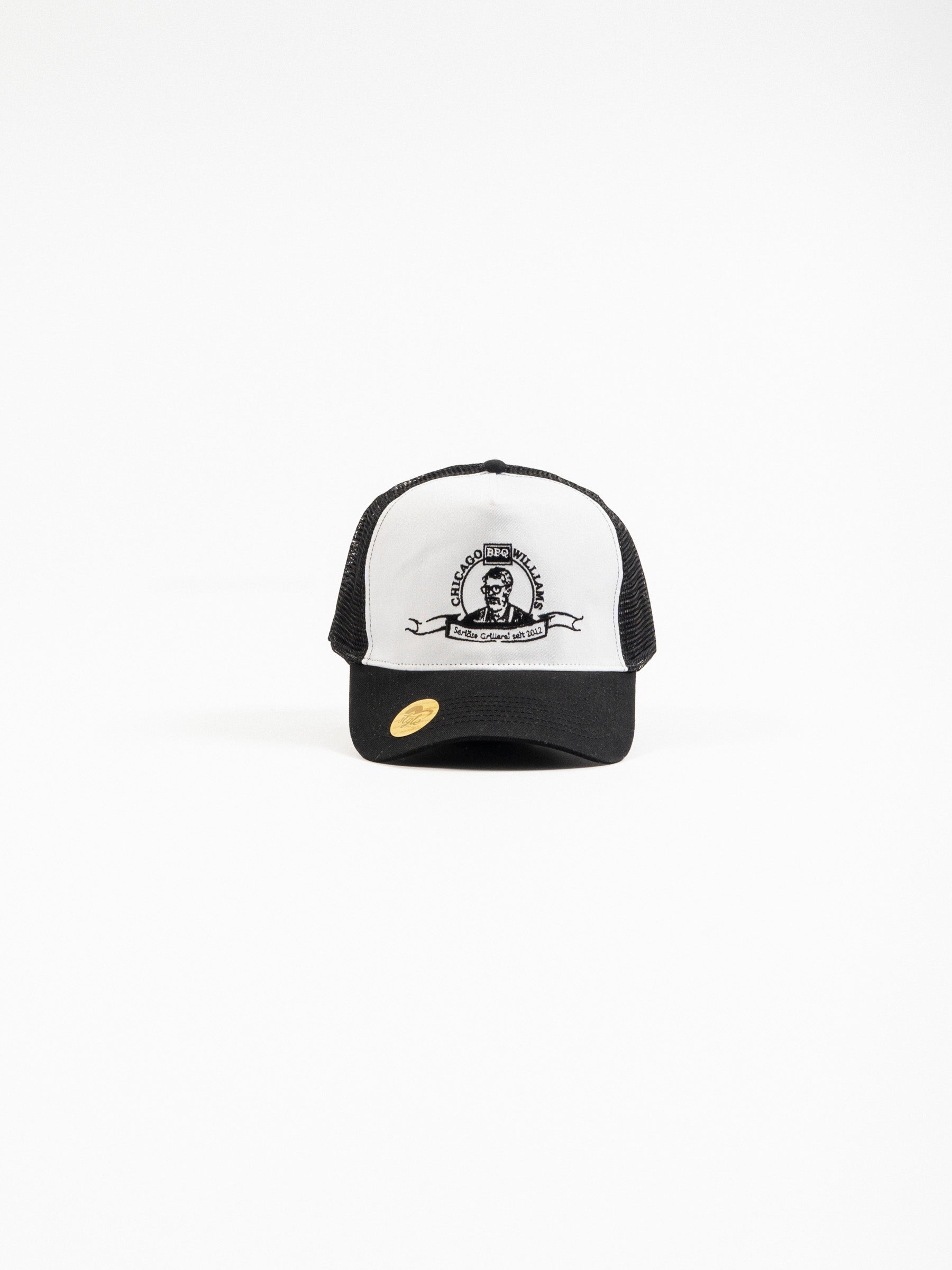 Logo Trucker Cap Black/White