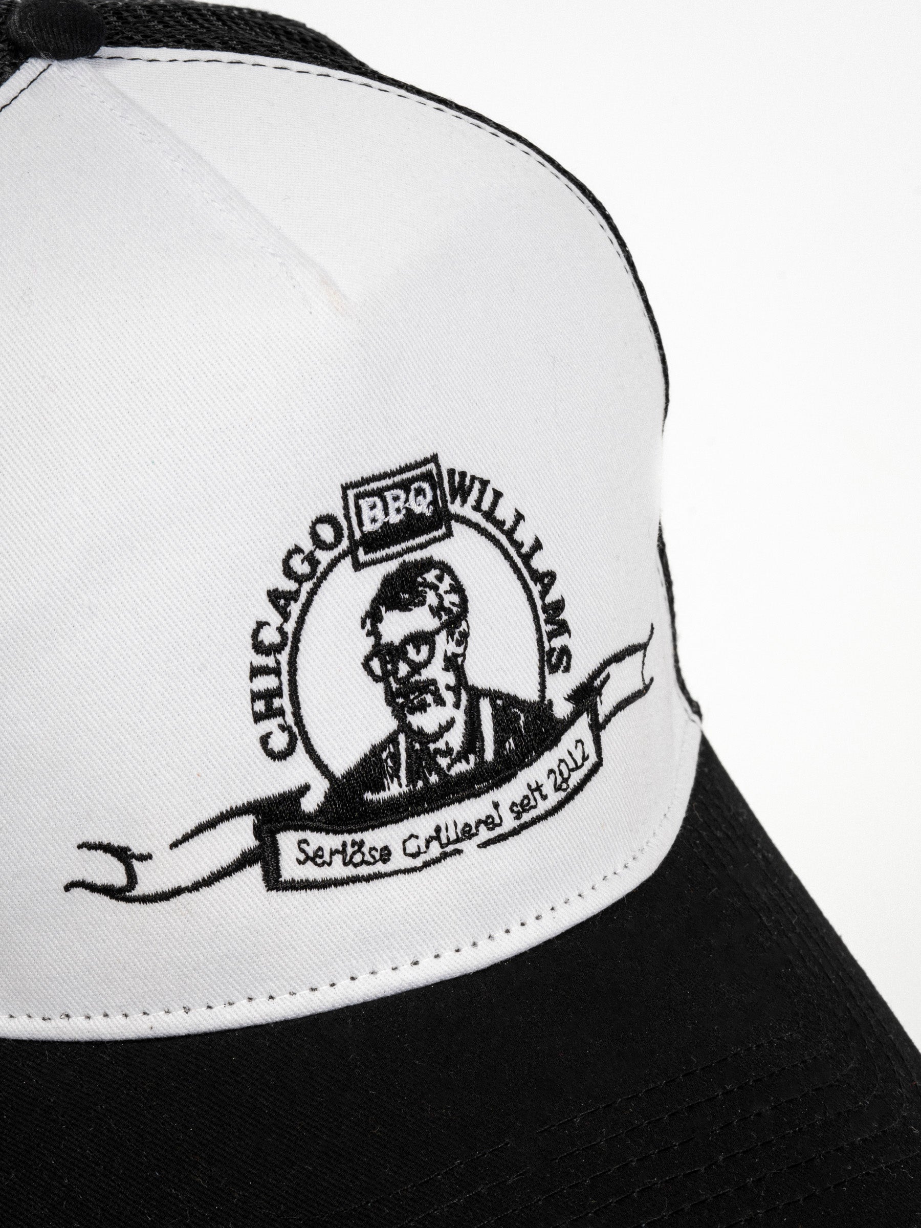 Logo Trucker Cap Black/White