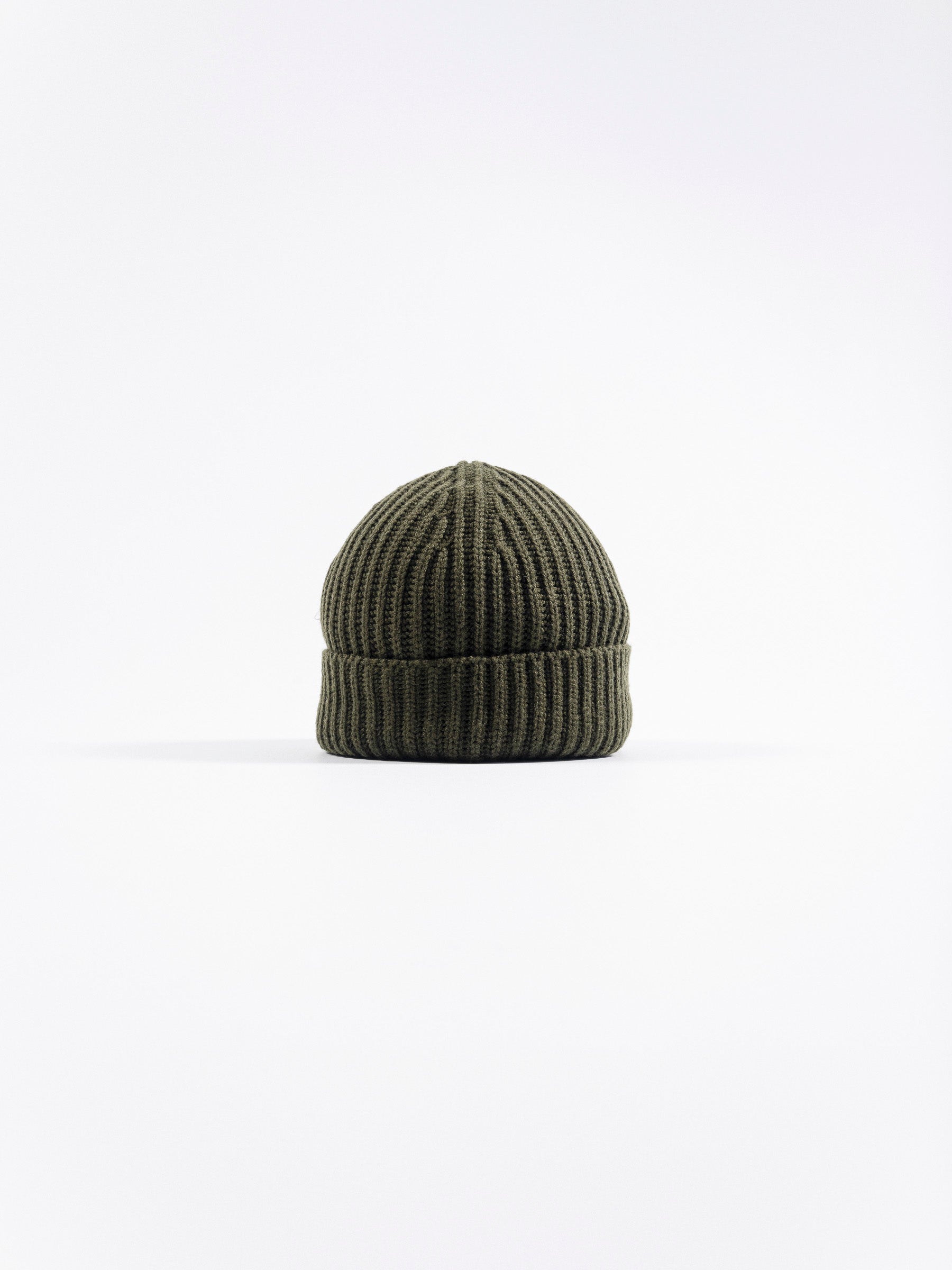 No Rooms Wool Beanie Long Khaki