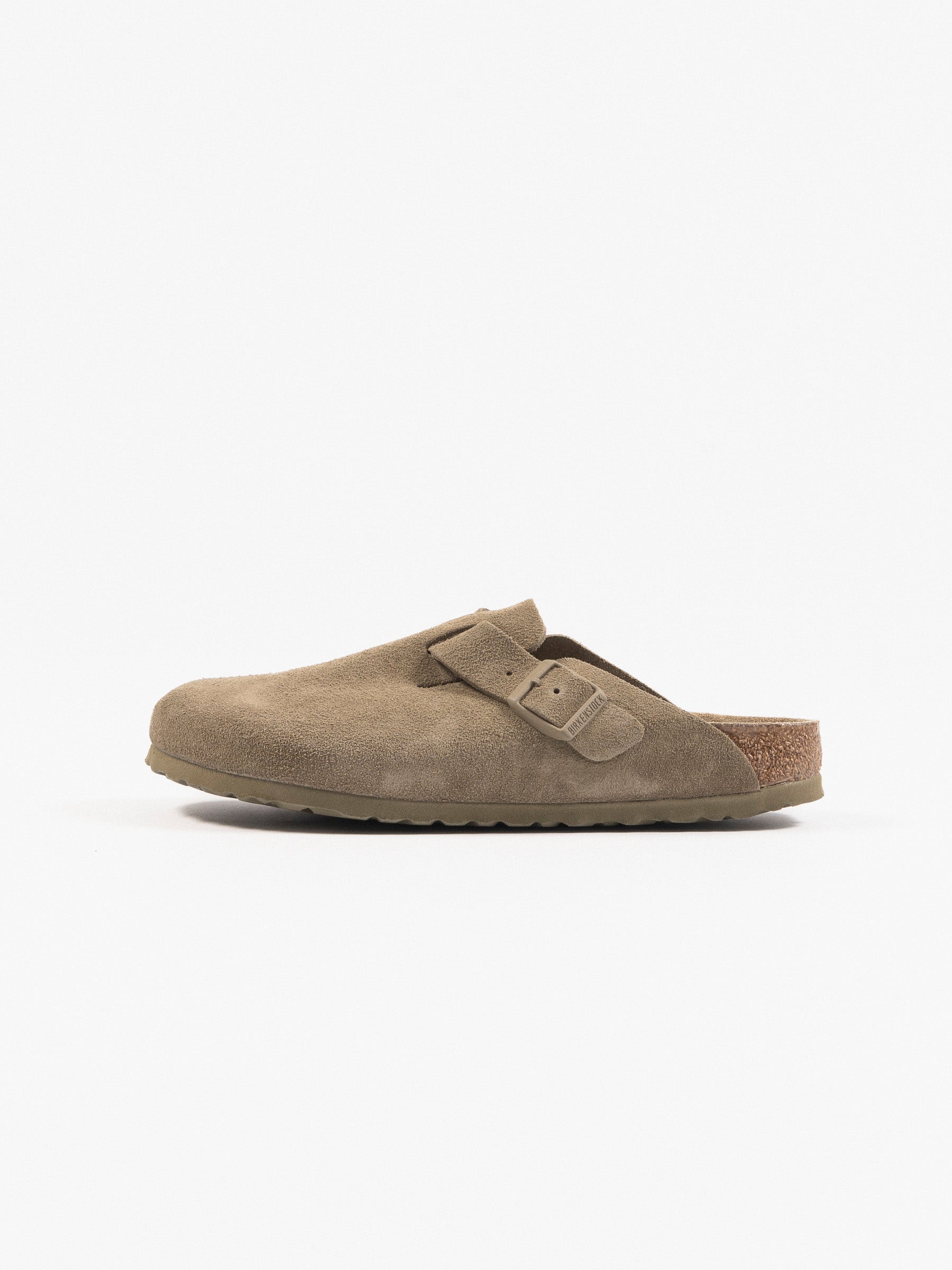 Boston Suede Leather Faded Khaki