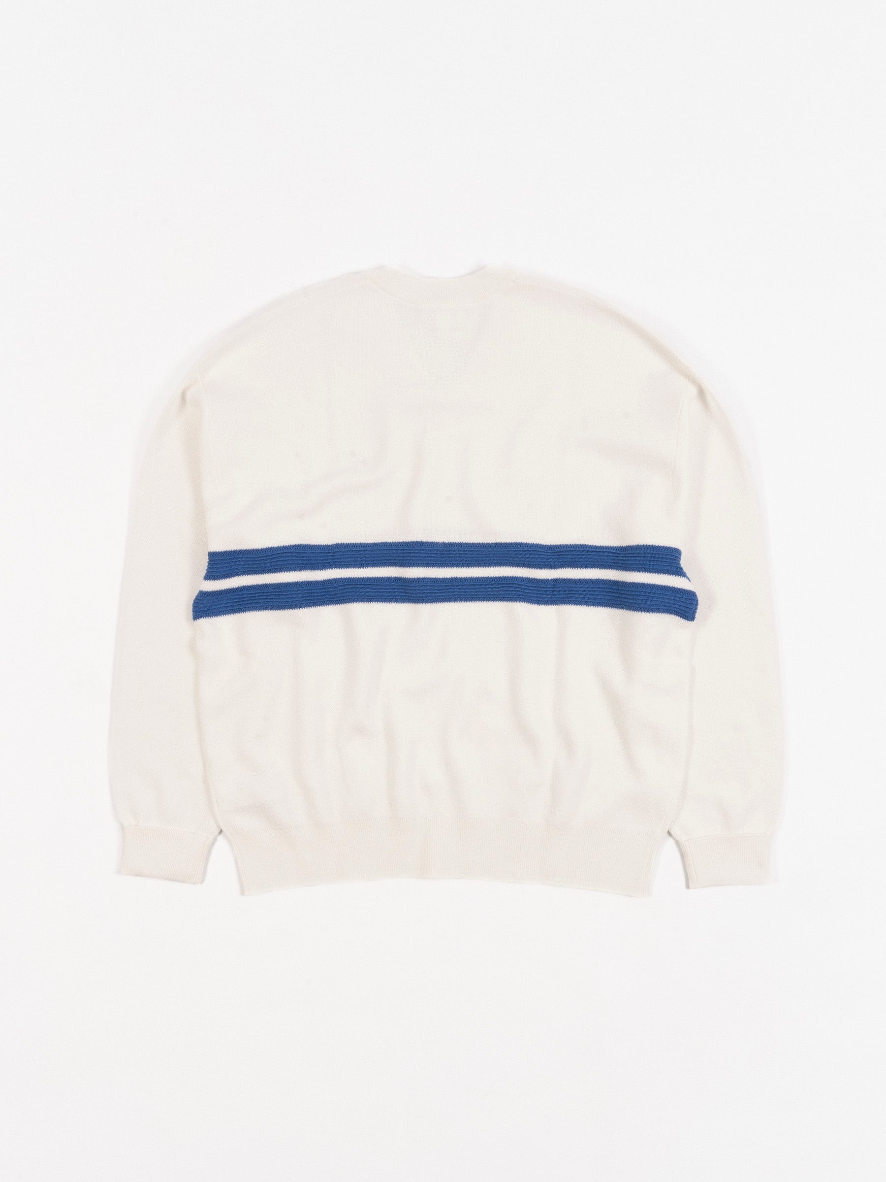 Double Sided Piquee V-Neck White