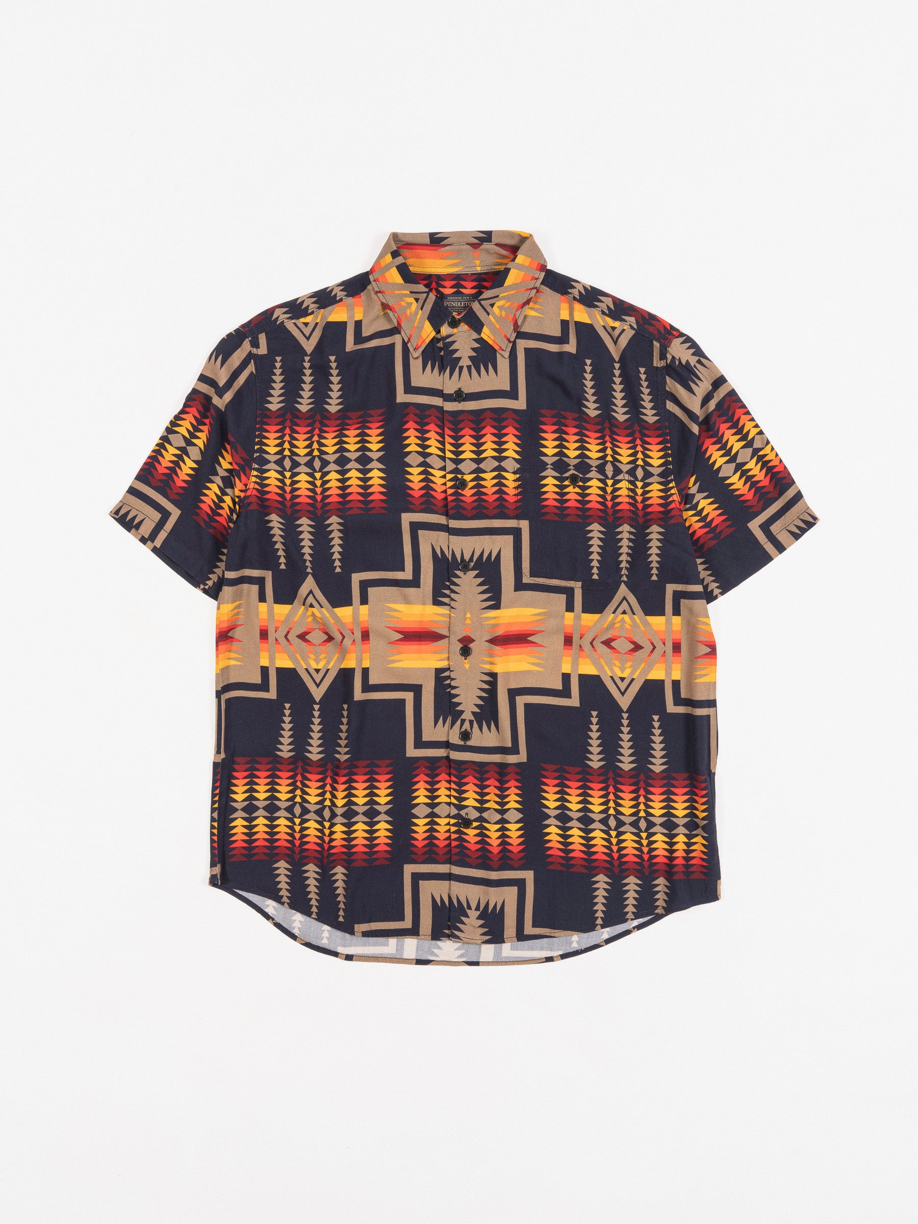 Vacation Shirt Navy/Orange