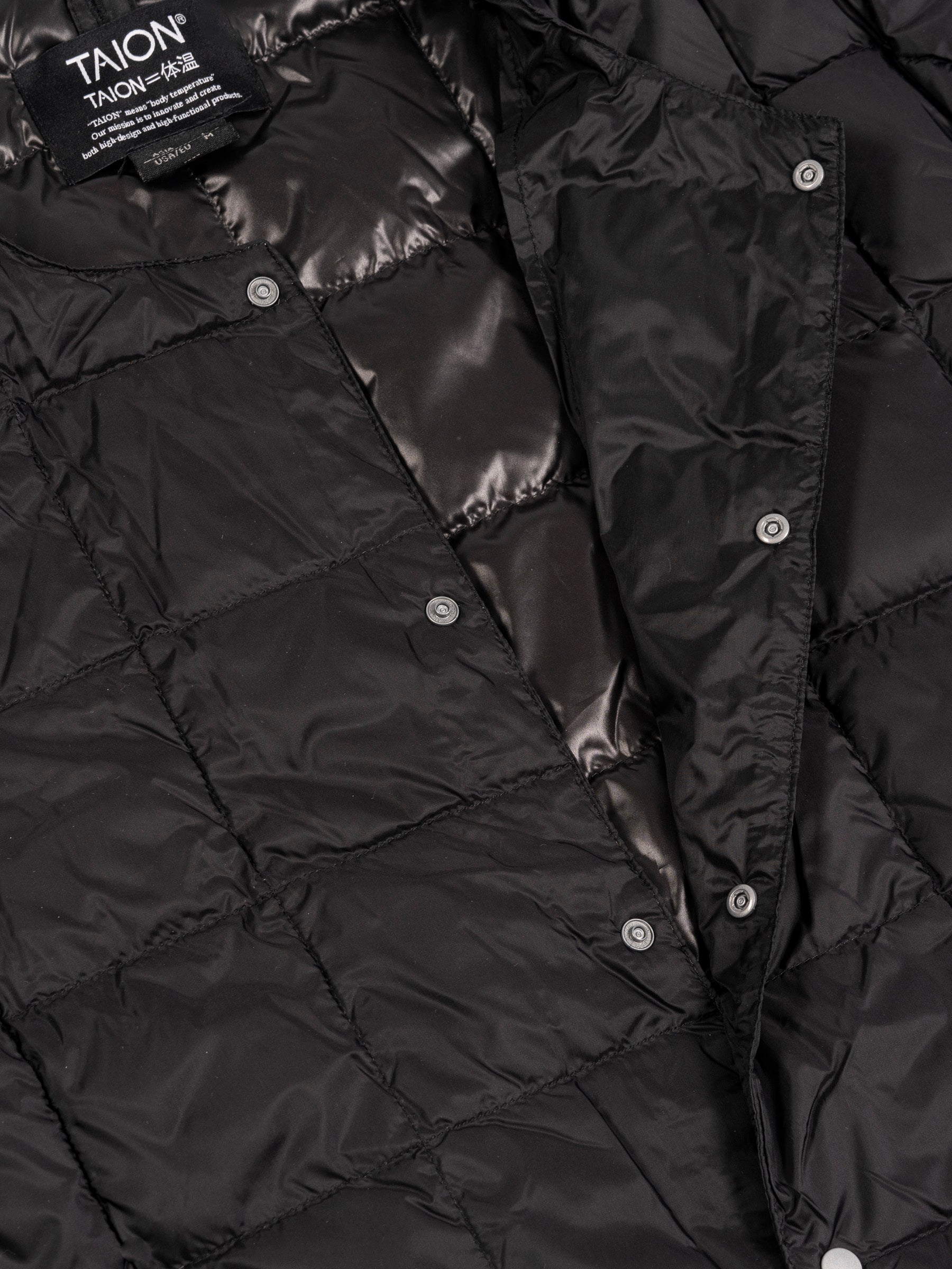 Crew Neck Button Down Vest Black