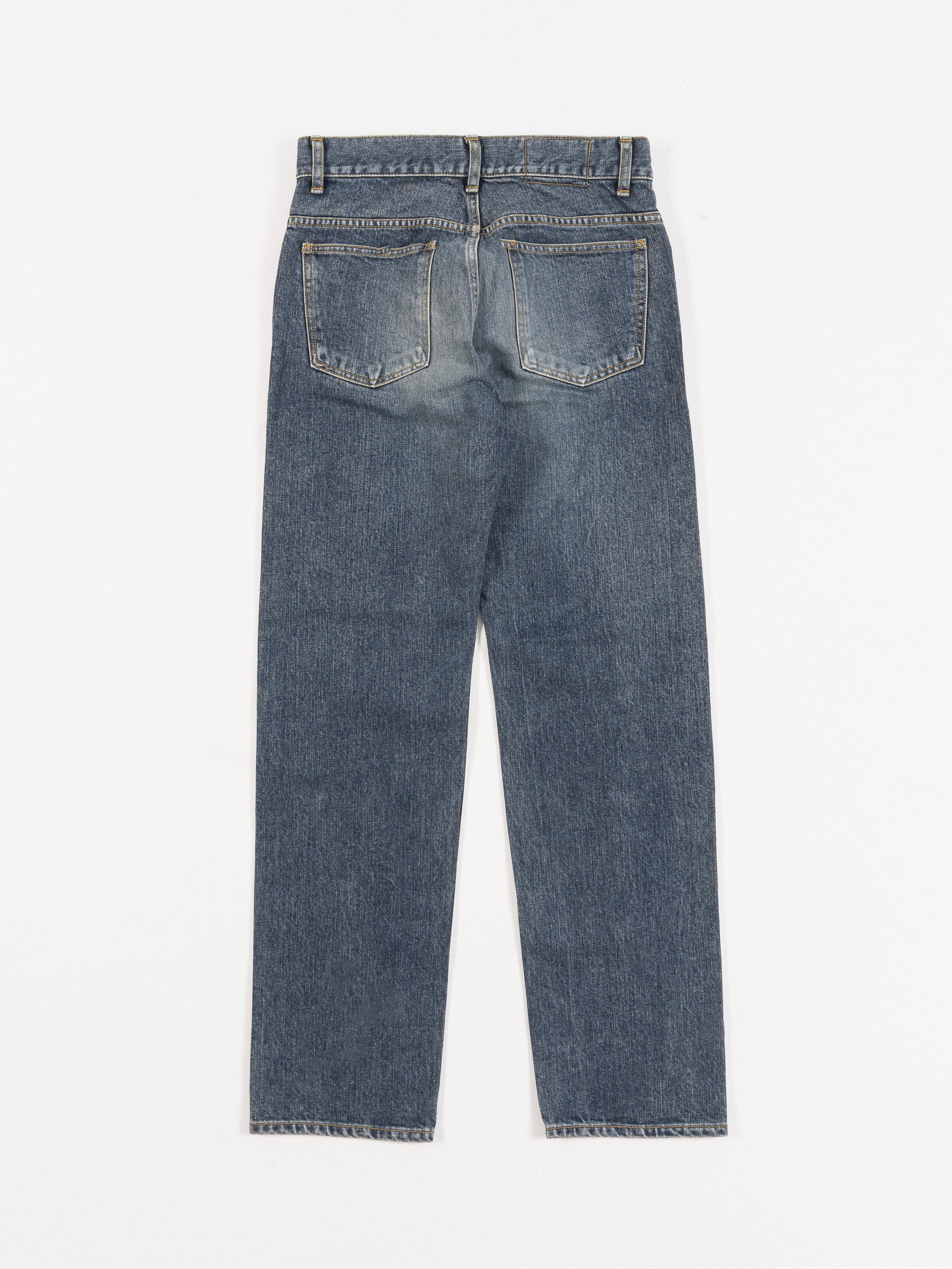 5 Pocket Denim Indigo Bleach Blue