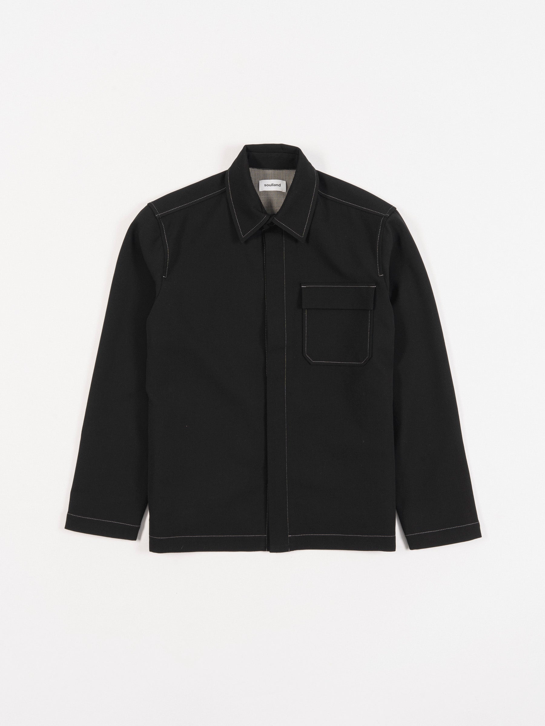 Rory Wool Shirt Black Multi