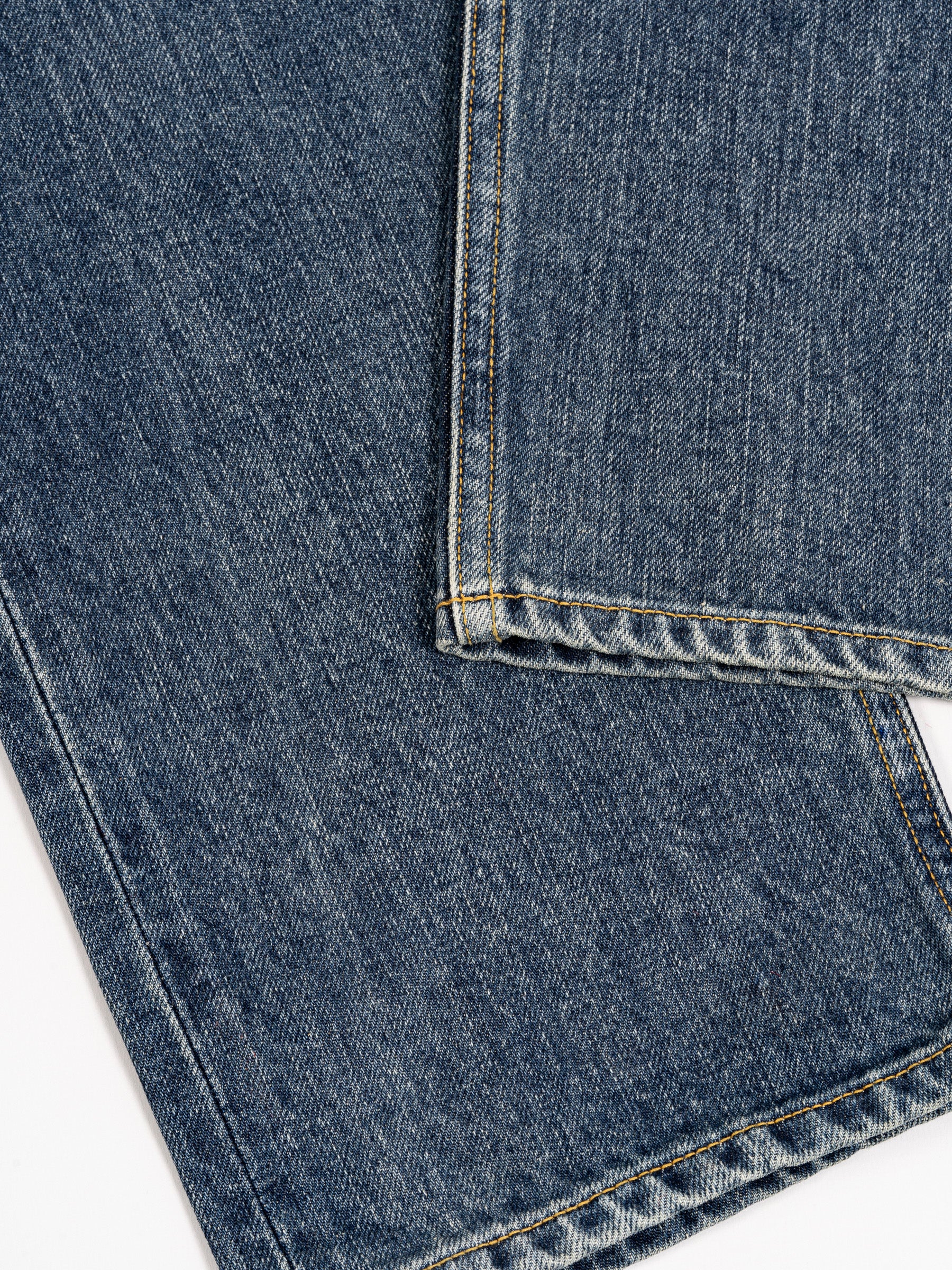 5 Pocket Denim Indigo Bleach Blue