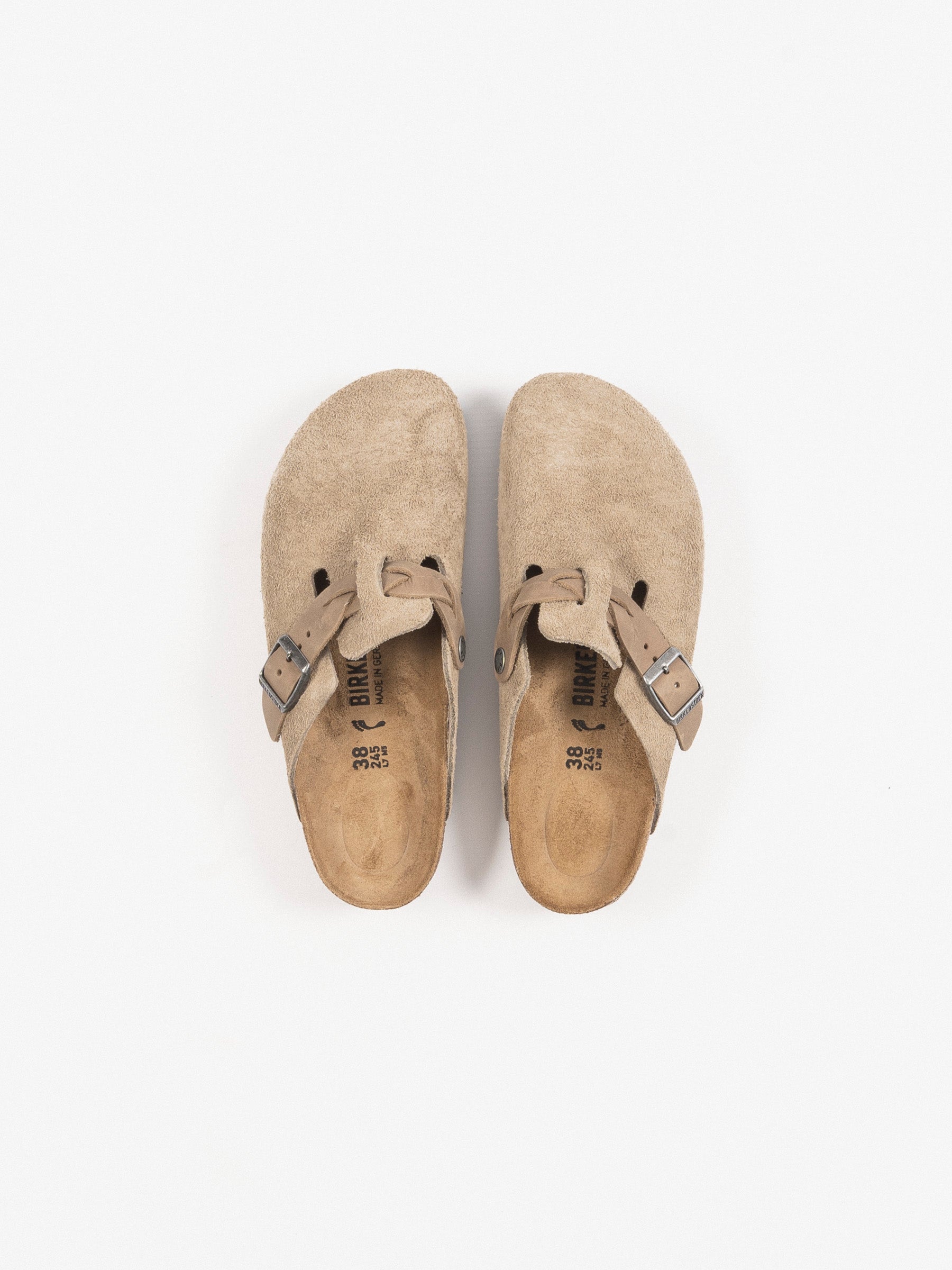 Boston Braided Suede Leather Taupe