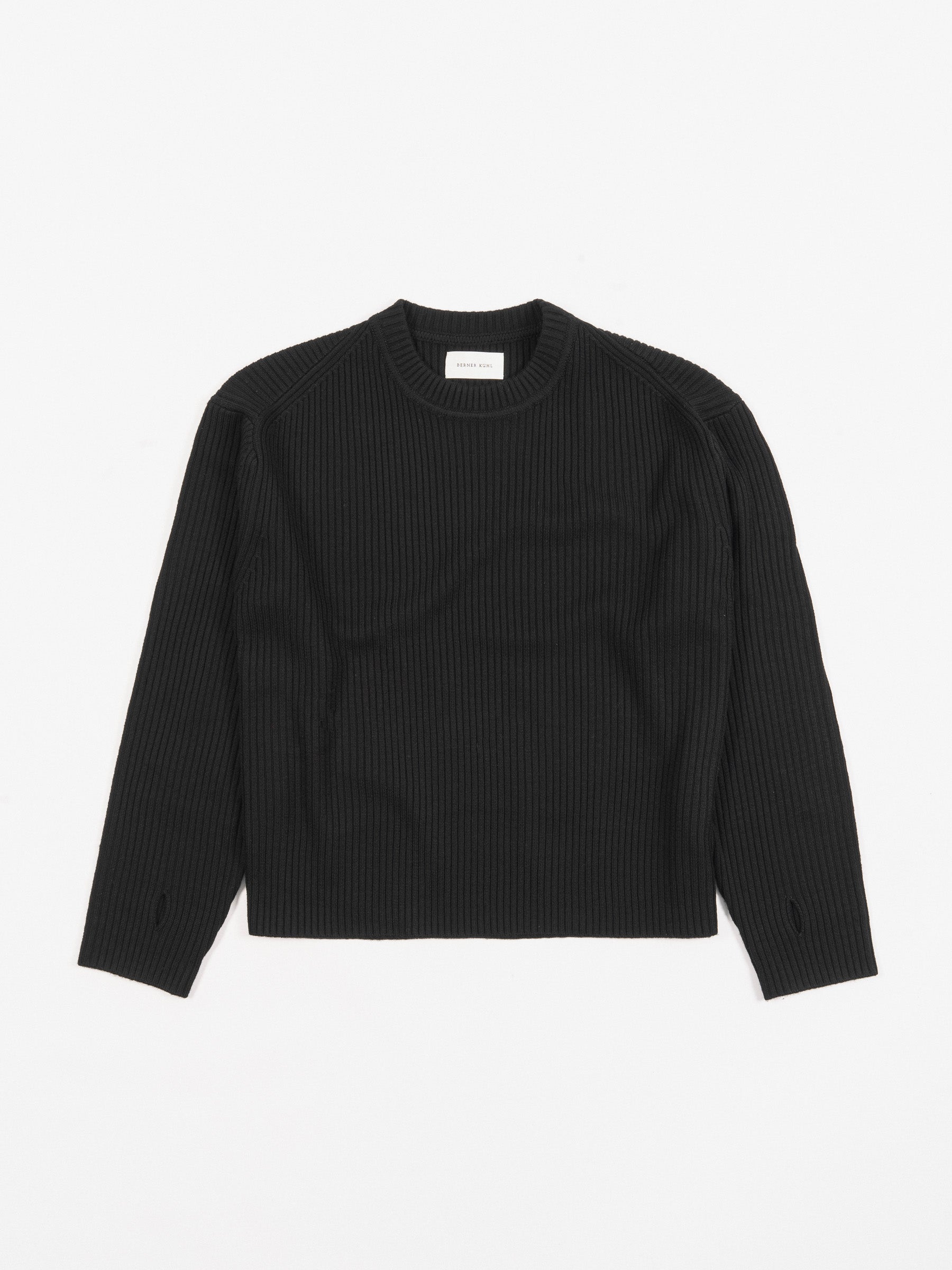 Officer Crew Pullover Black