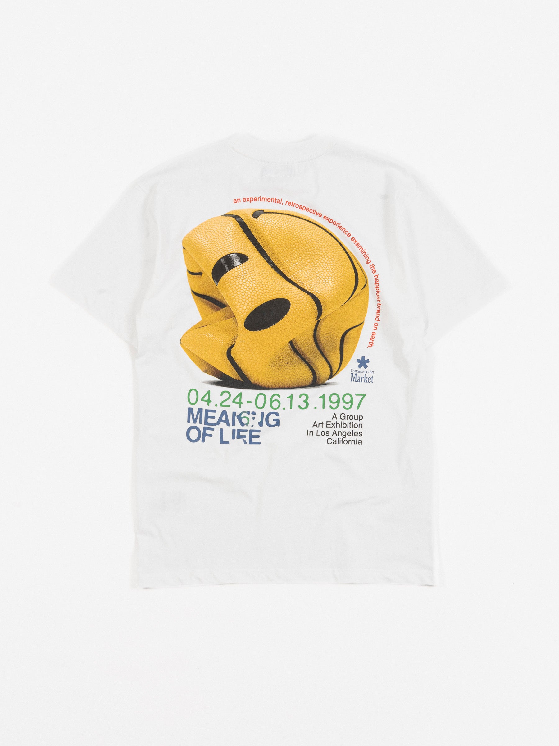 Smiley Contemporary Art Tee White