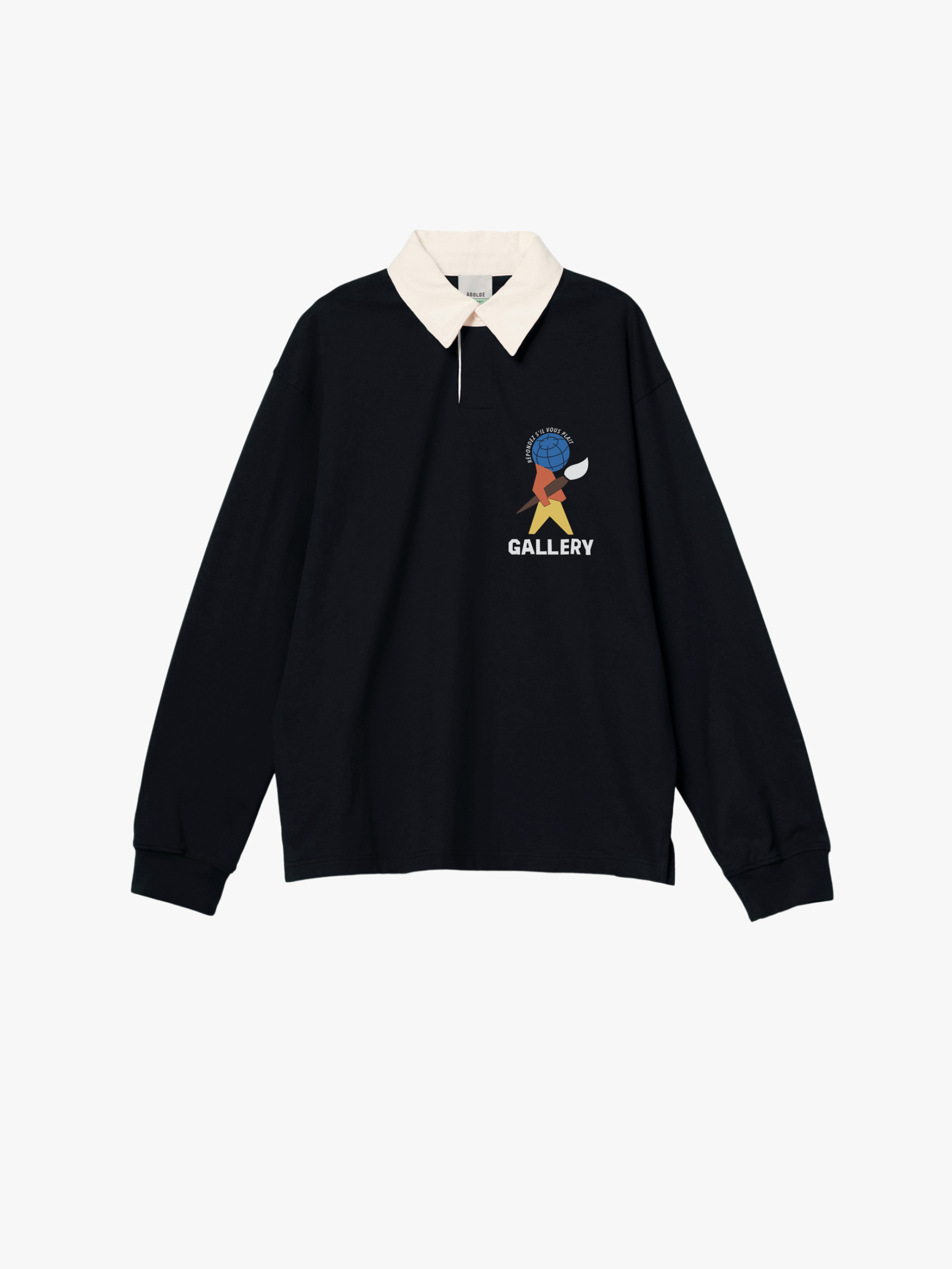 Agolde x RSVP Rugby Global Man Print Black