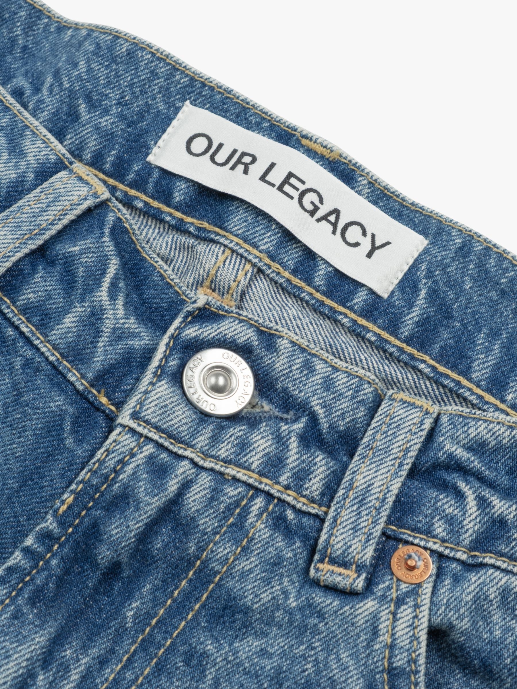 Our Legacy Third Cut Tech Wash Denim Blue