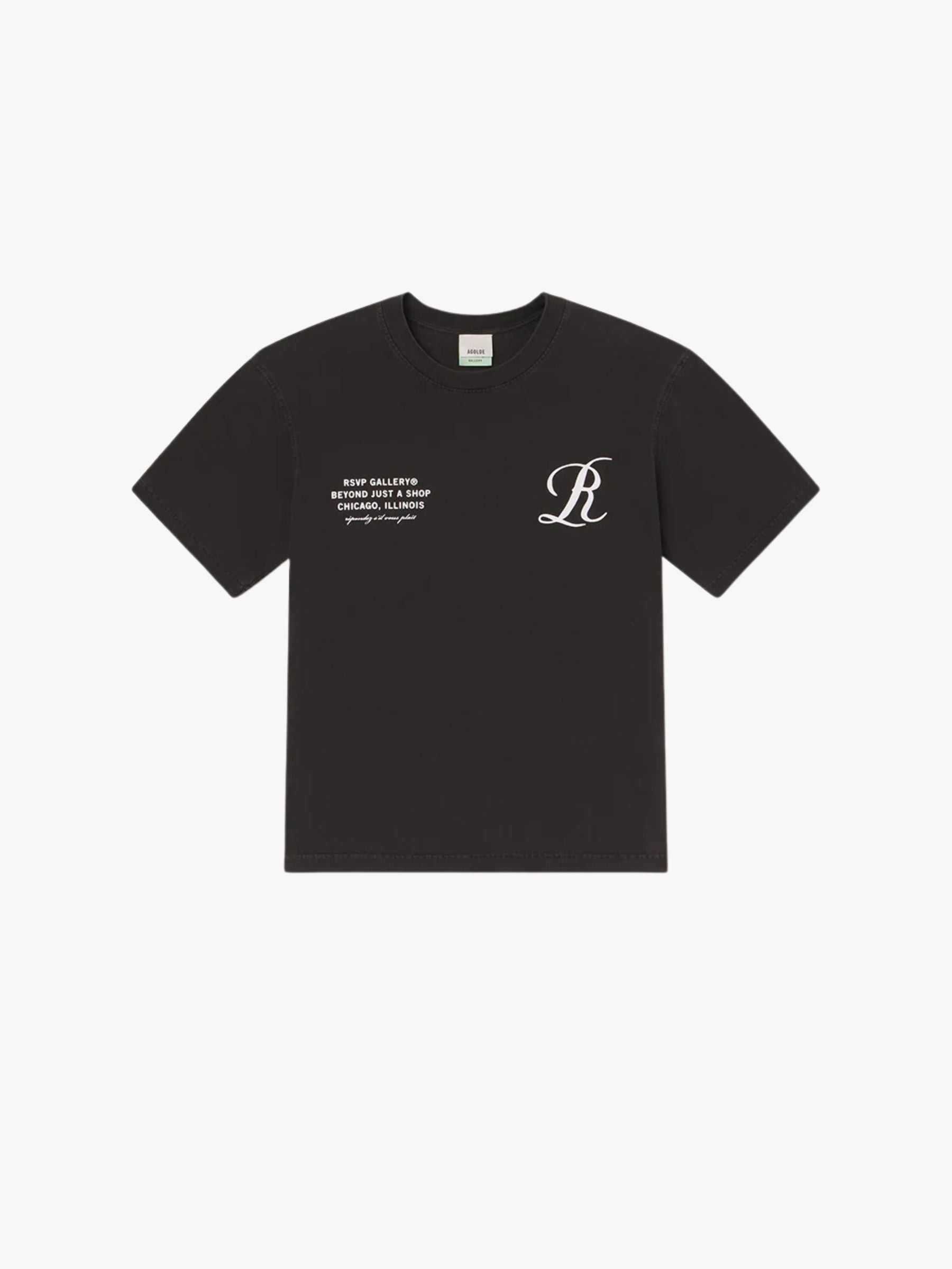 Agolde x RSVP Block RSVP Tee Marker Dark Grey