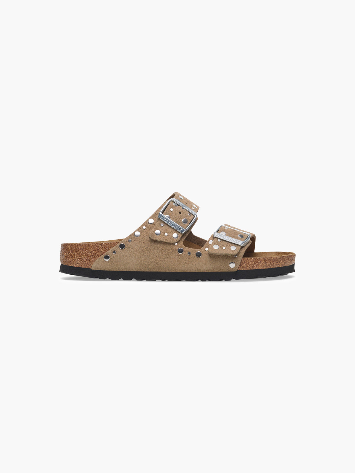 Birkenstock Arizona Rivet Studs Suede Leather Taupe