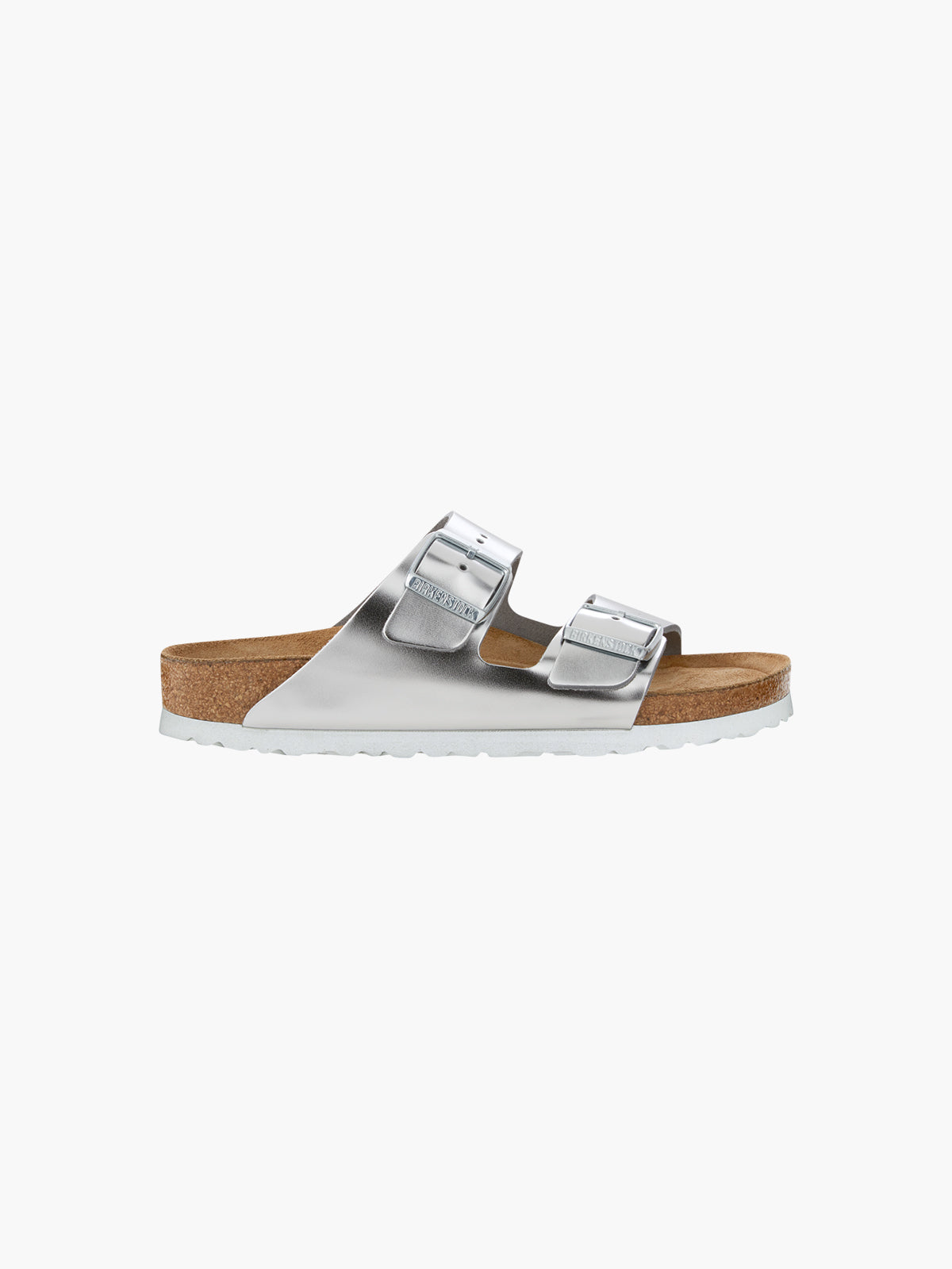 Birkenstock Arizona Soft Footbed Natural Leather Silver