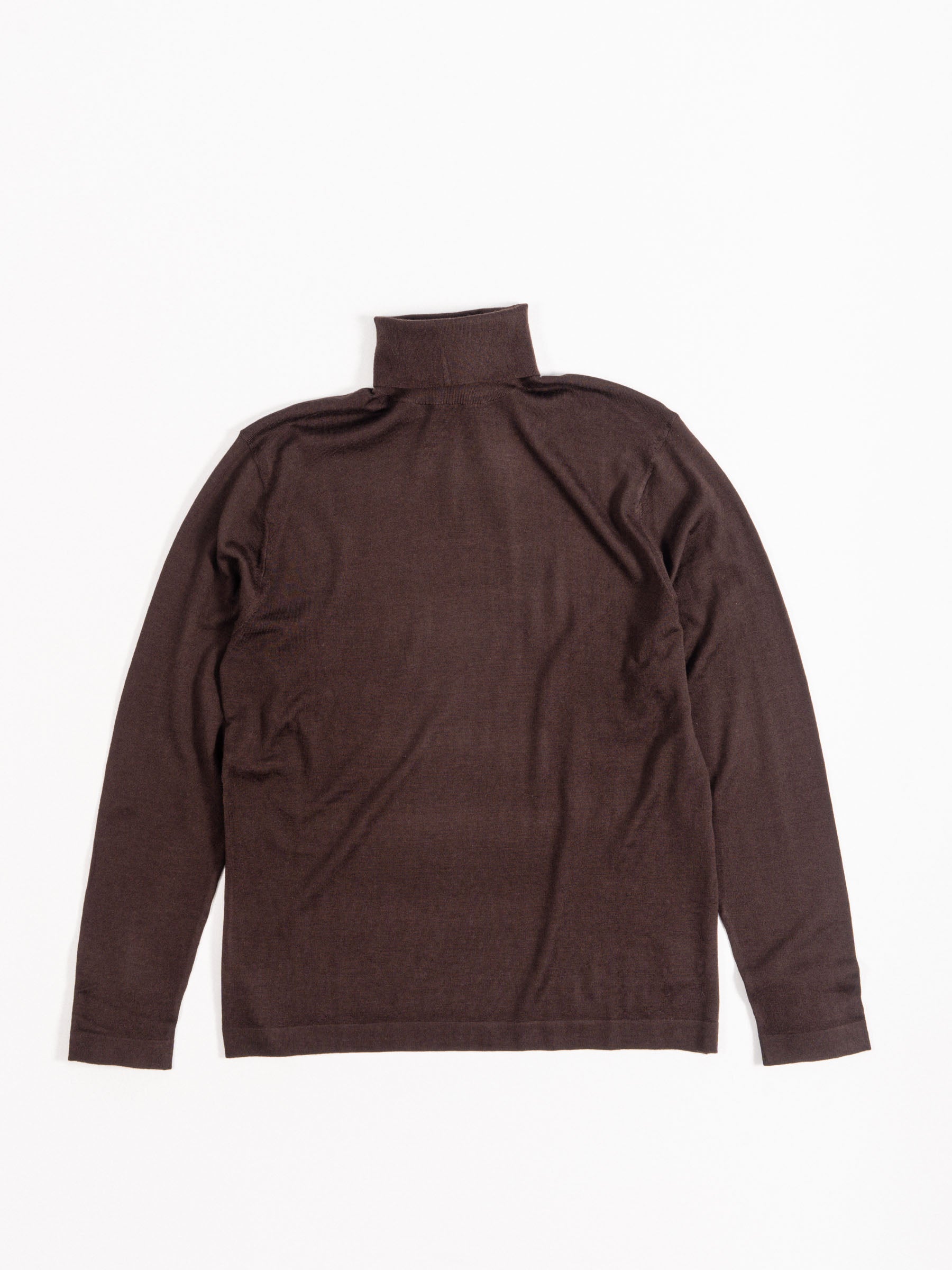 Wool Classic Rollerneck Sweater Brown