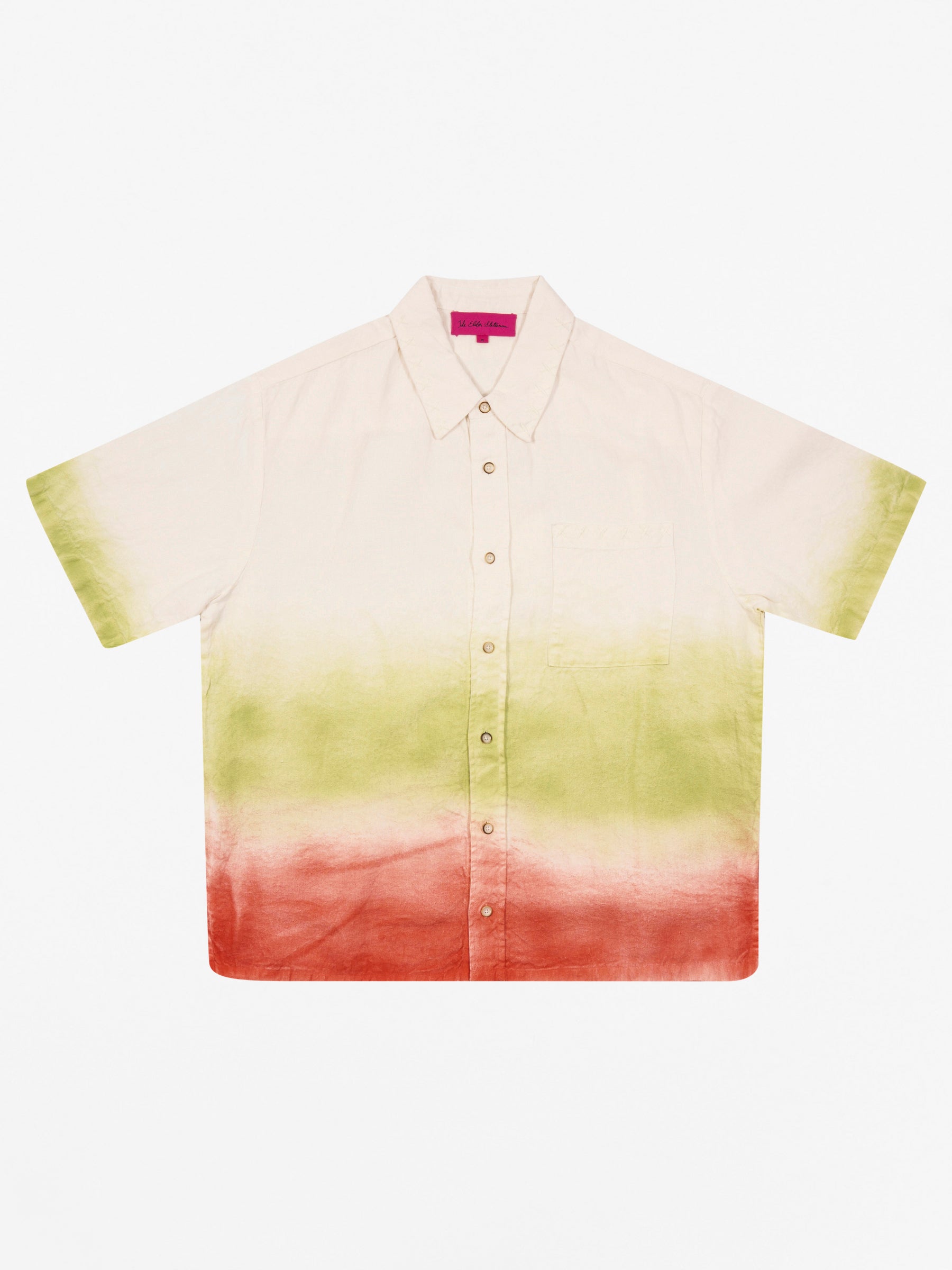 Sulfur Gradient Overshirt White/Green