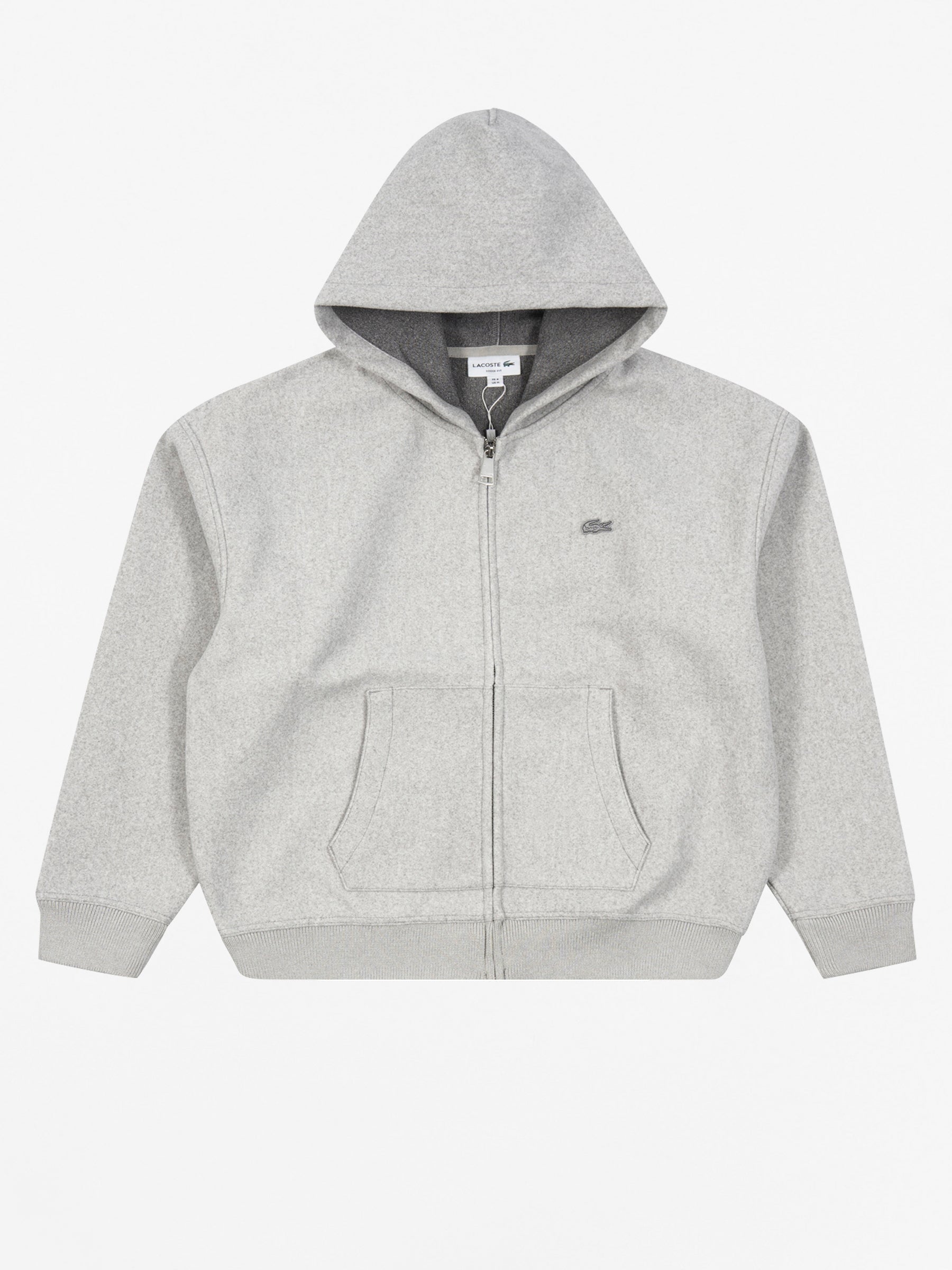 Drop Shoulder Hooded Sweater Grey