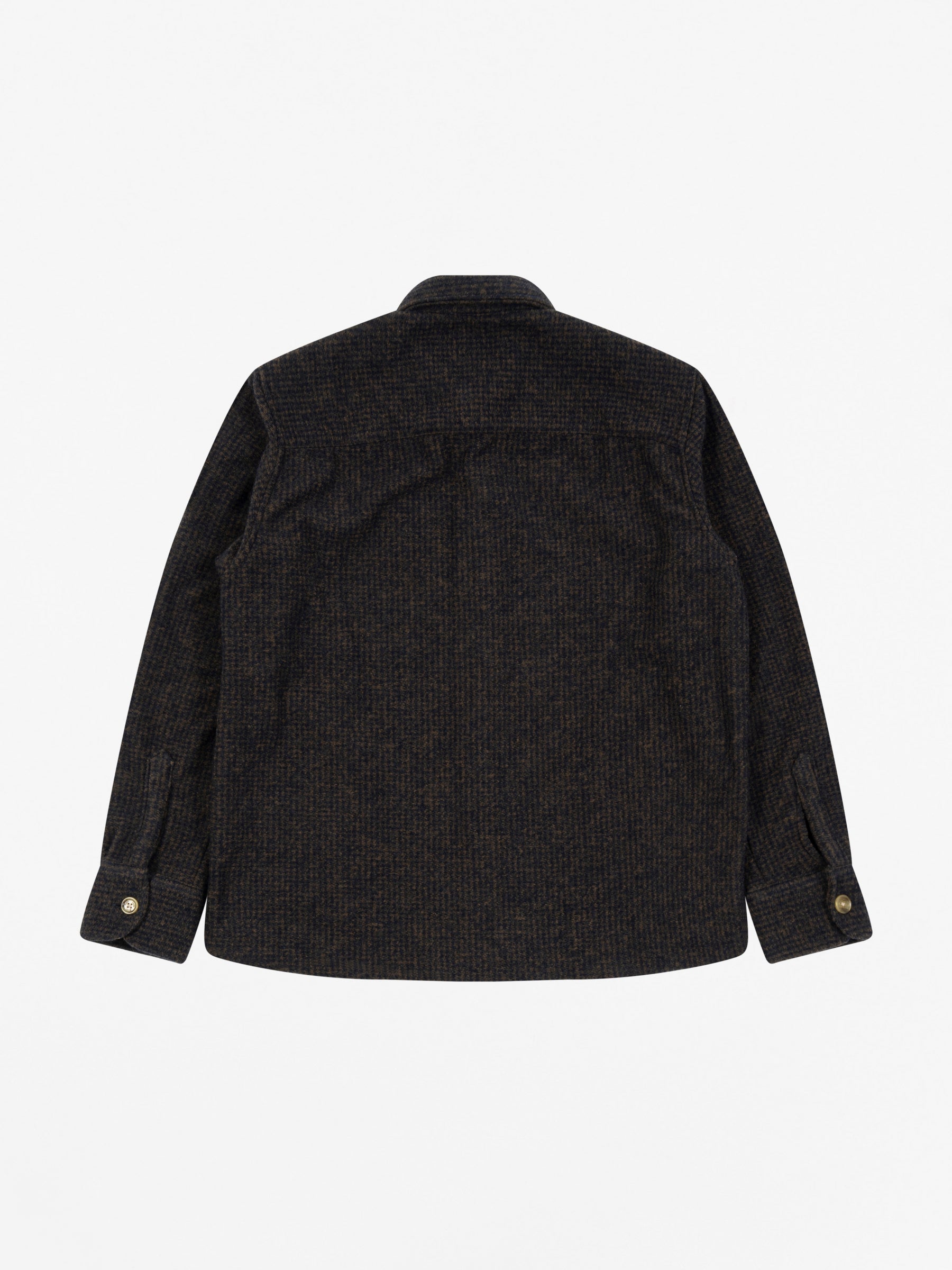 Ivy Wool Shirt Check Navy Blue