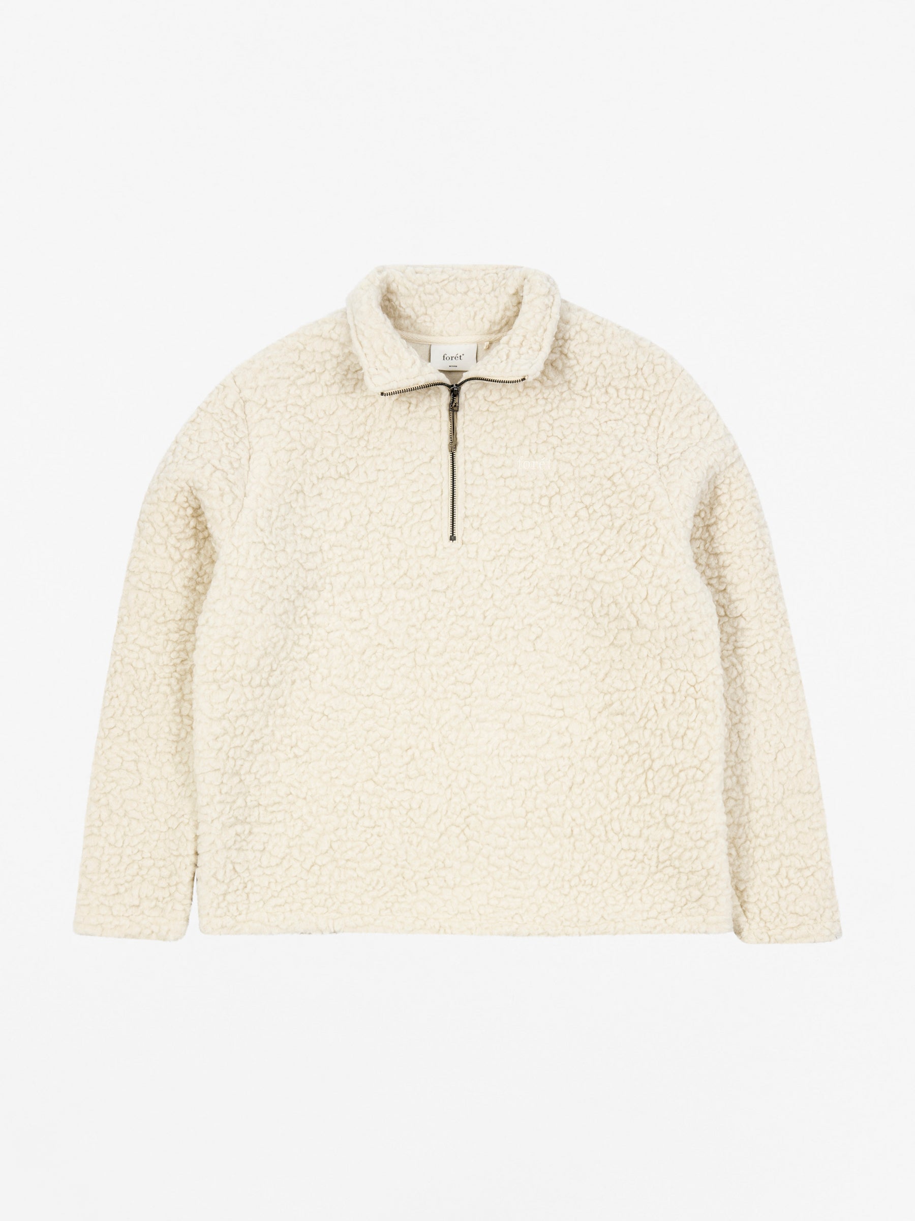 Wave Half-Zip Sweater Cloud White