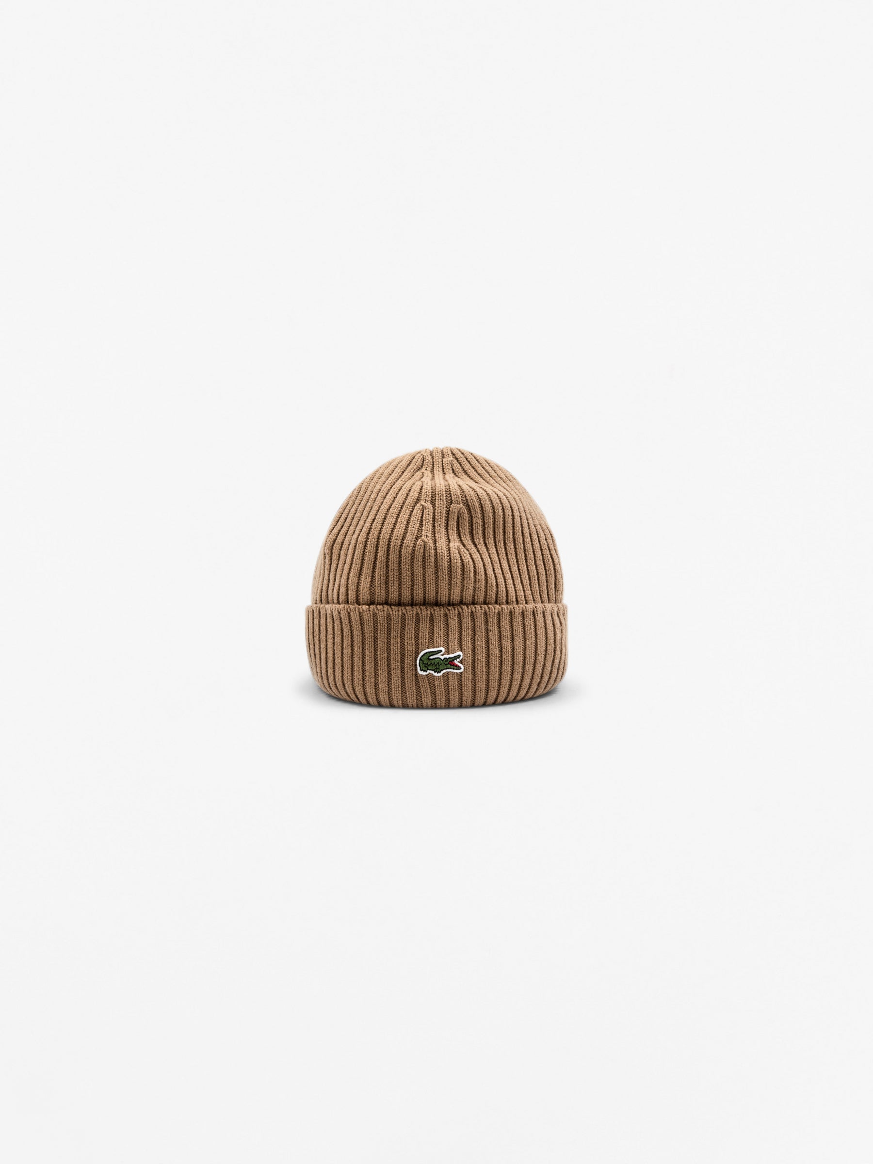 Ribbed Wool Hat Beige