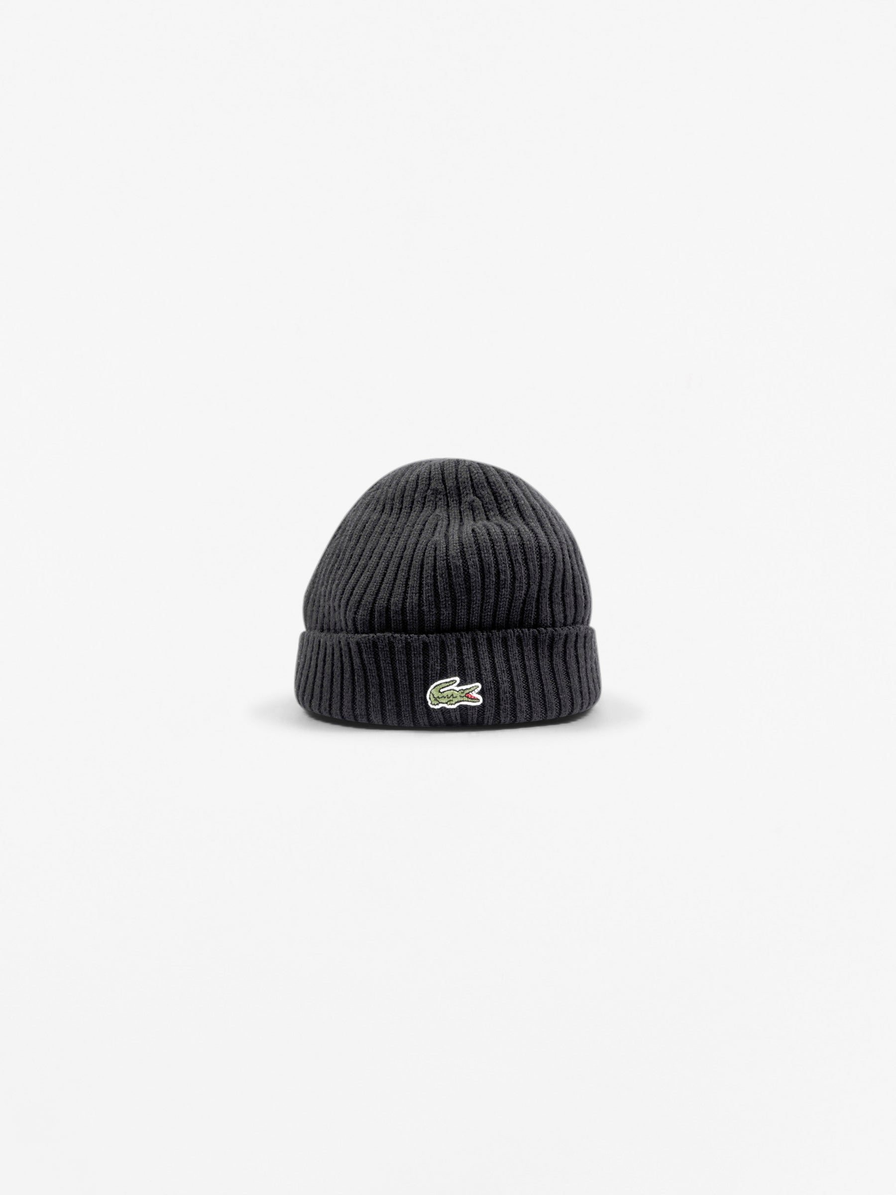 Ribbed Wool Hat Black