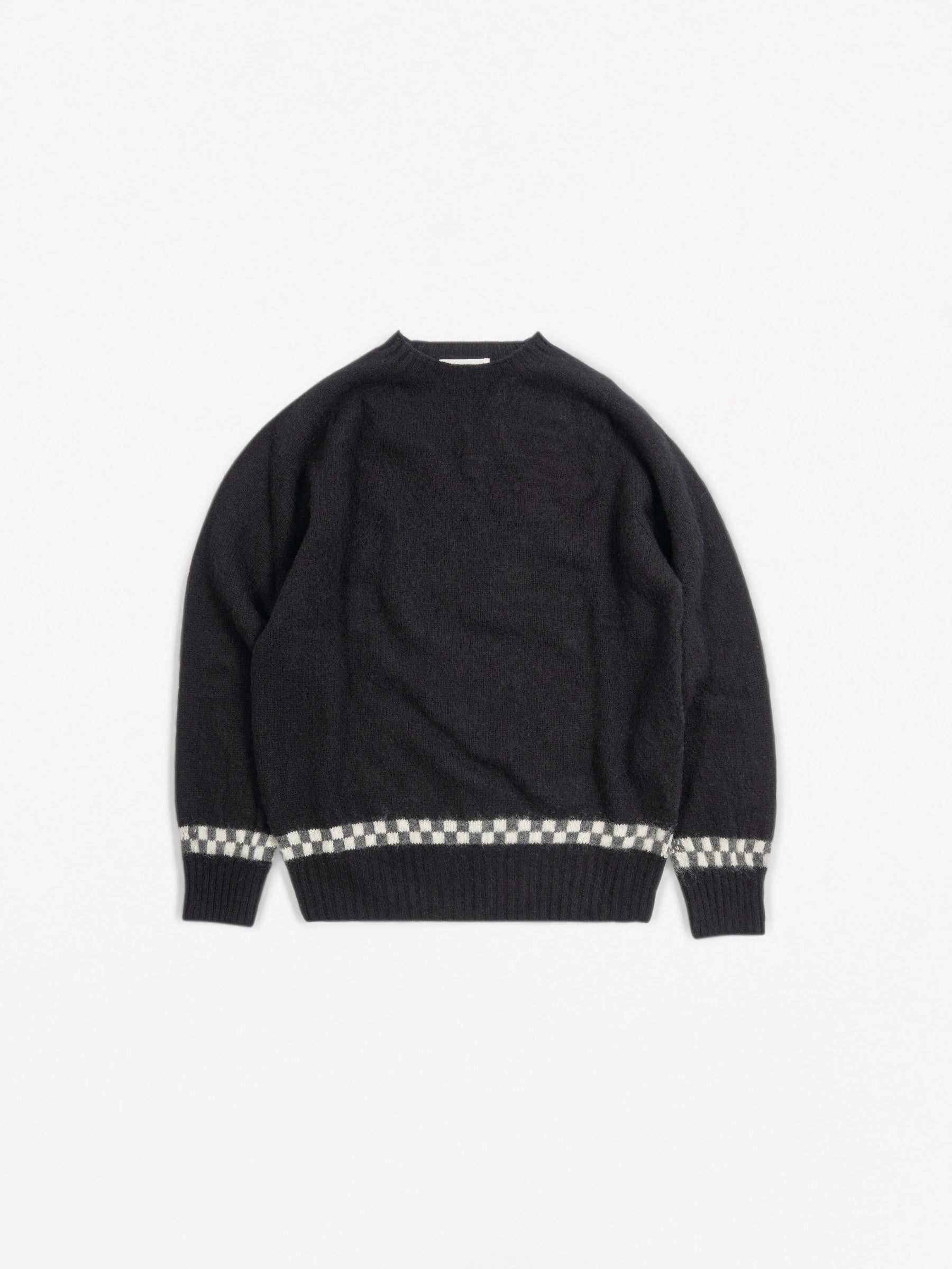 Suedehead Check Jumper Black