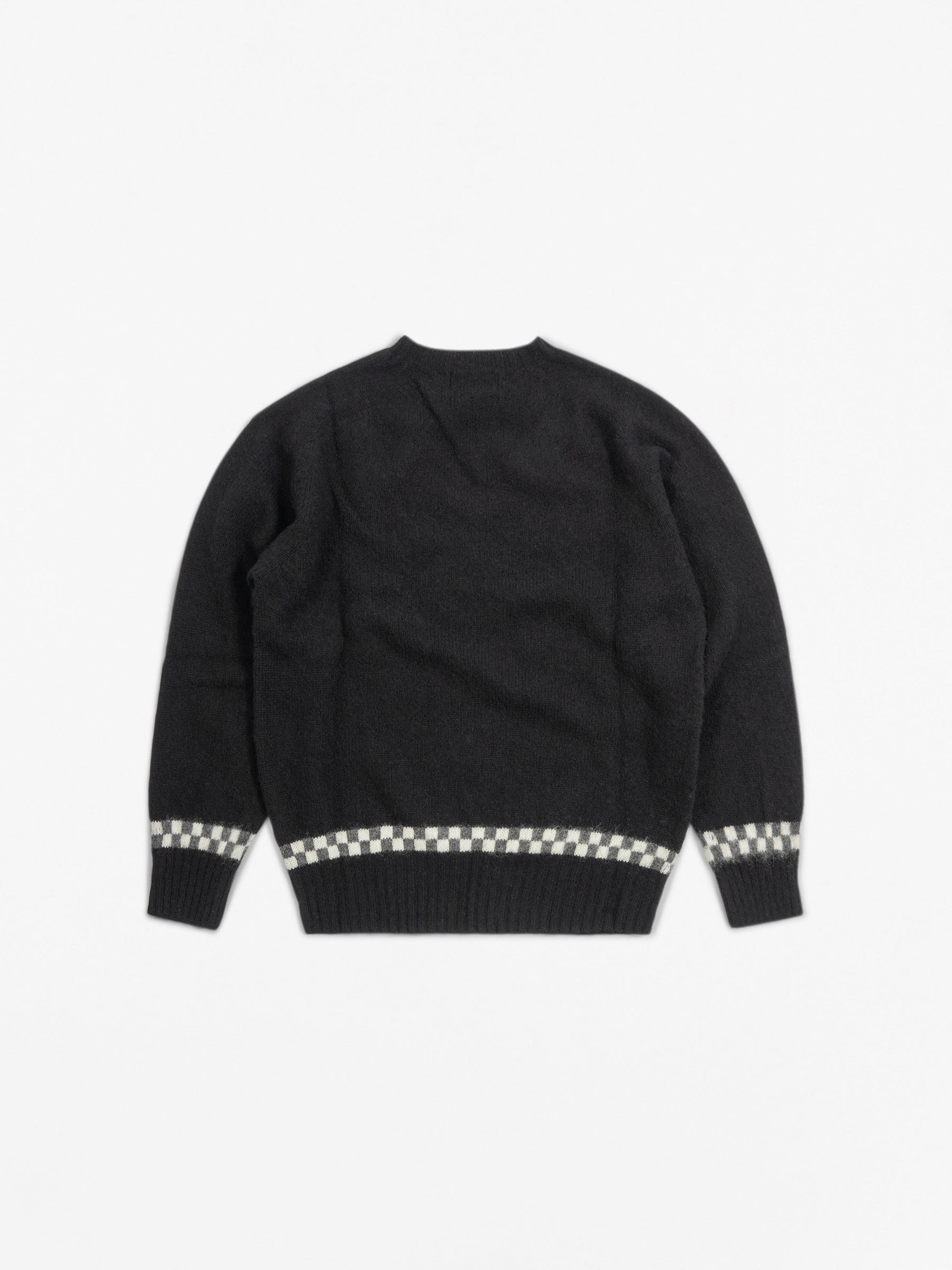 Suedehead Check Jumper Black