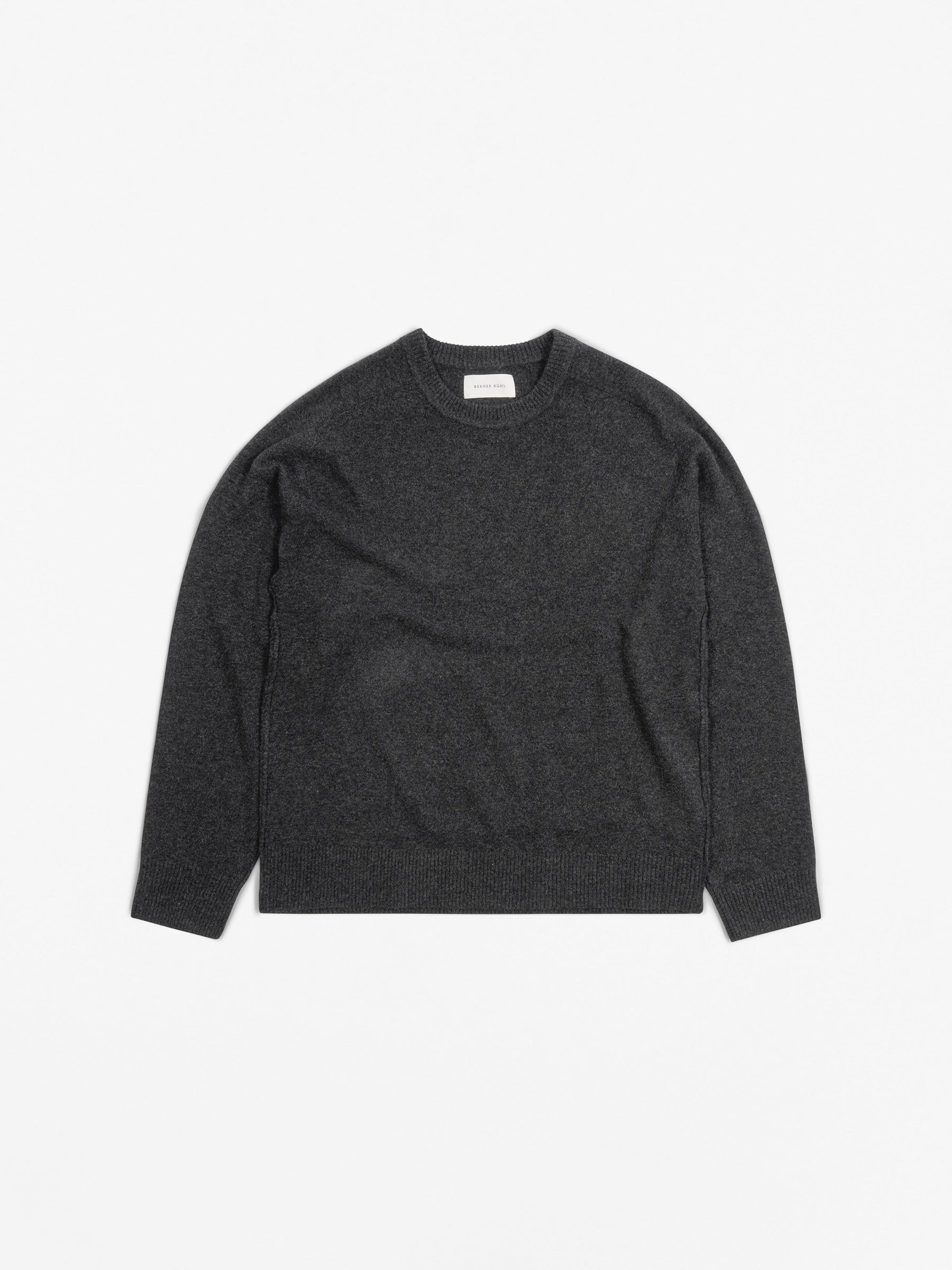 Saddle Crew Sweater Charcoal