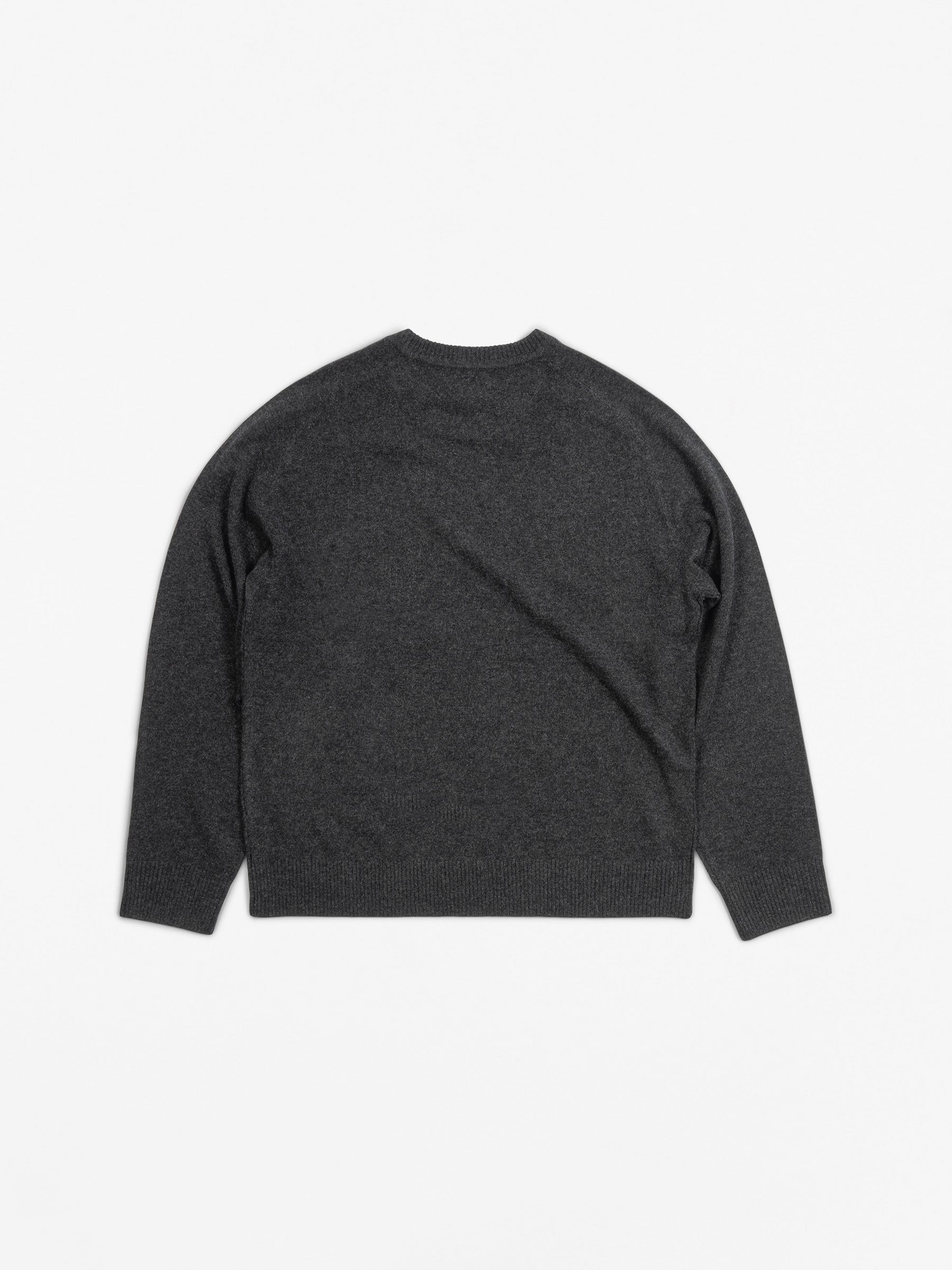 Saddle Crew Sweater Charcoal