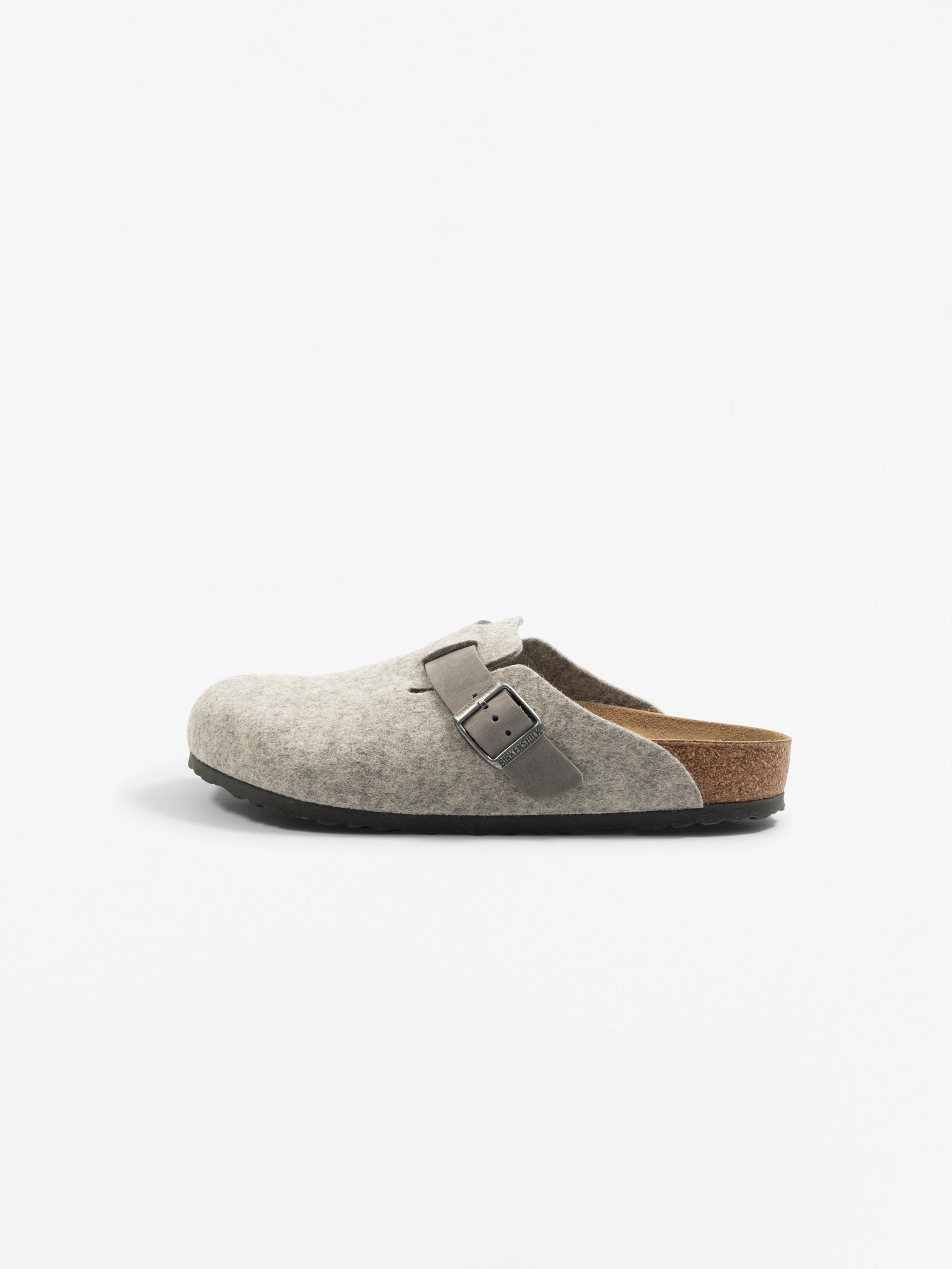 Boston Natural Leather/Textile/Felt Light Grey