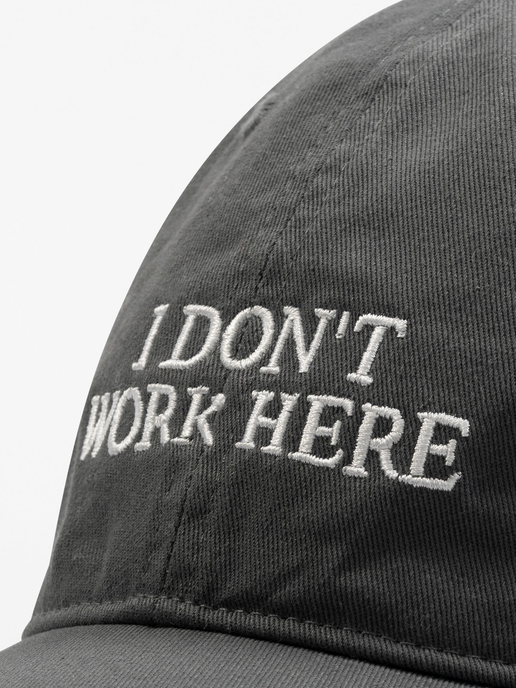 Sorry I Don't Work Here Cap Charcoal