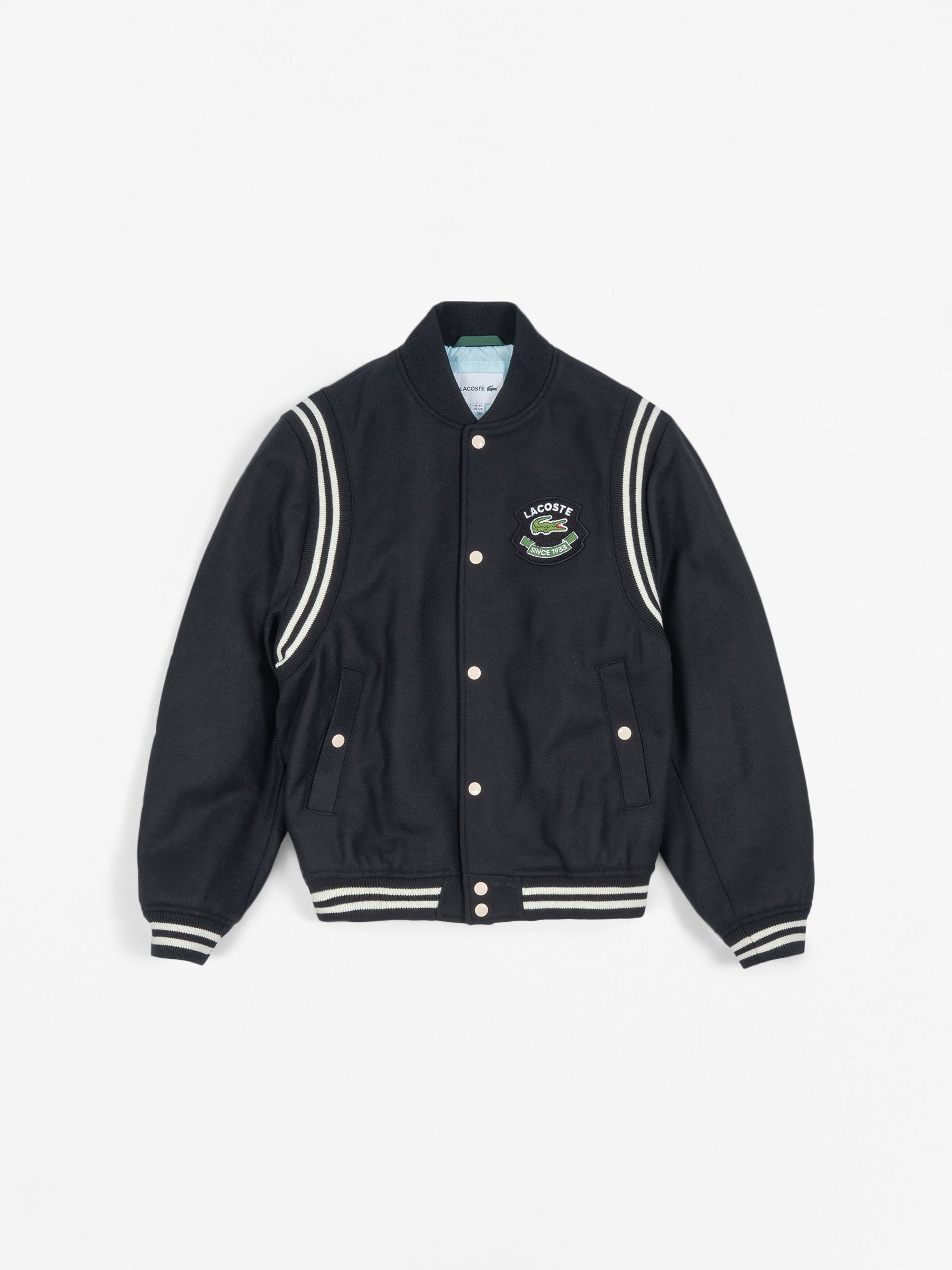 Wool Varsity Jacket Black