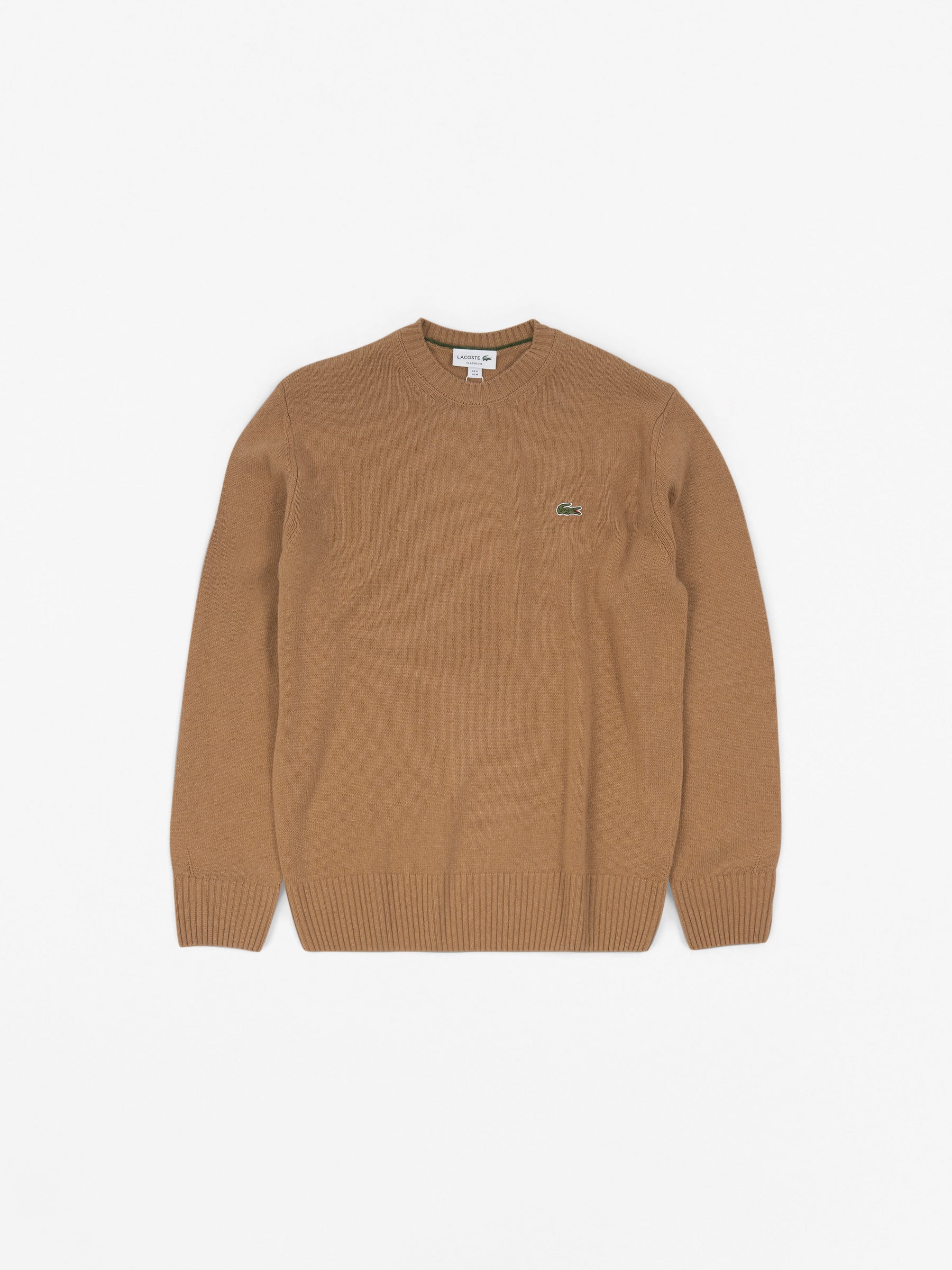 Lambswool Crew Sweater Camel