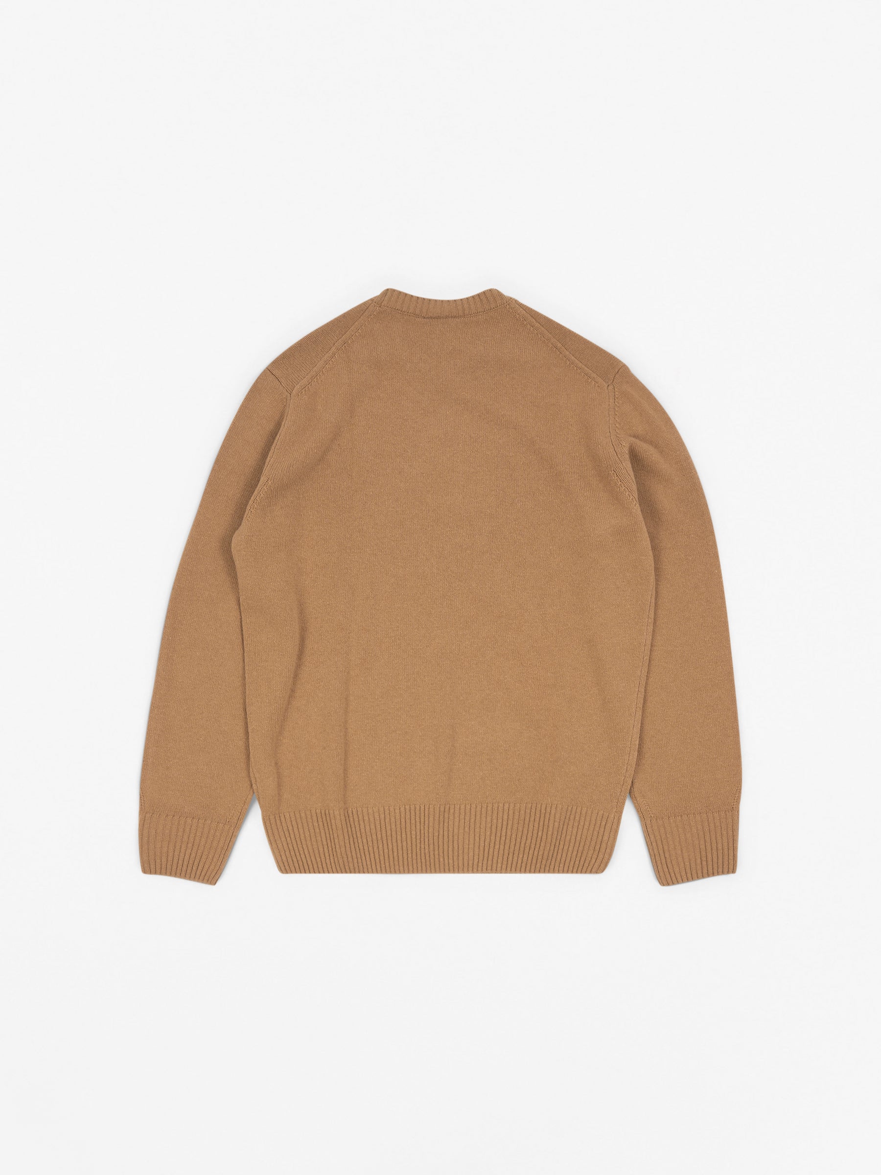 Lambswool Crew Sweater Camel