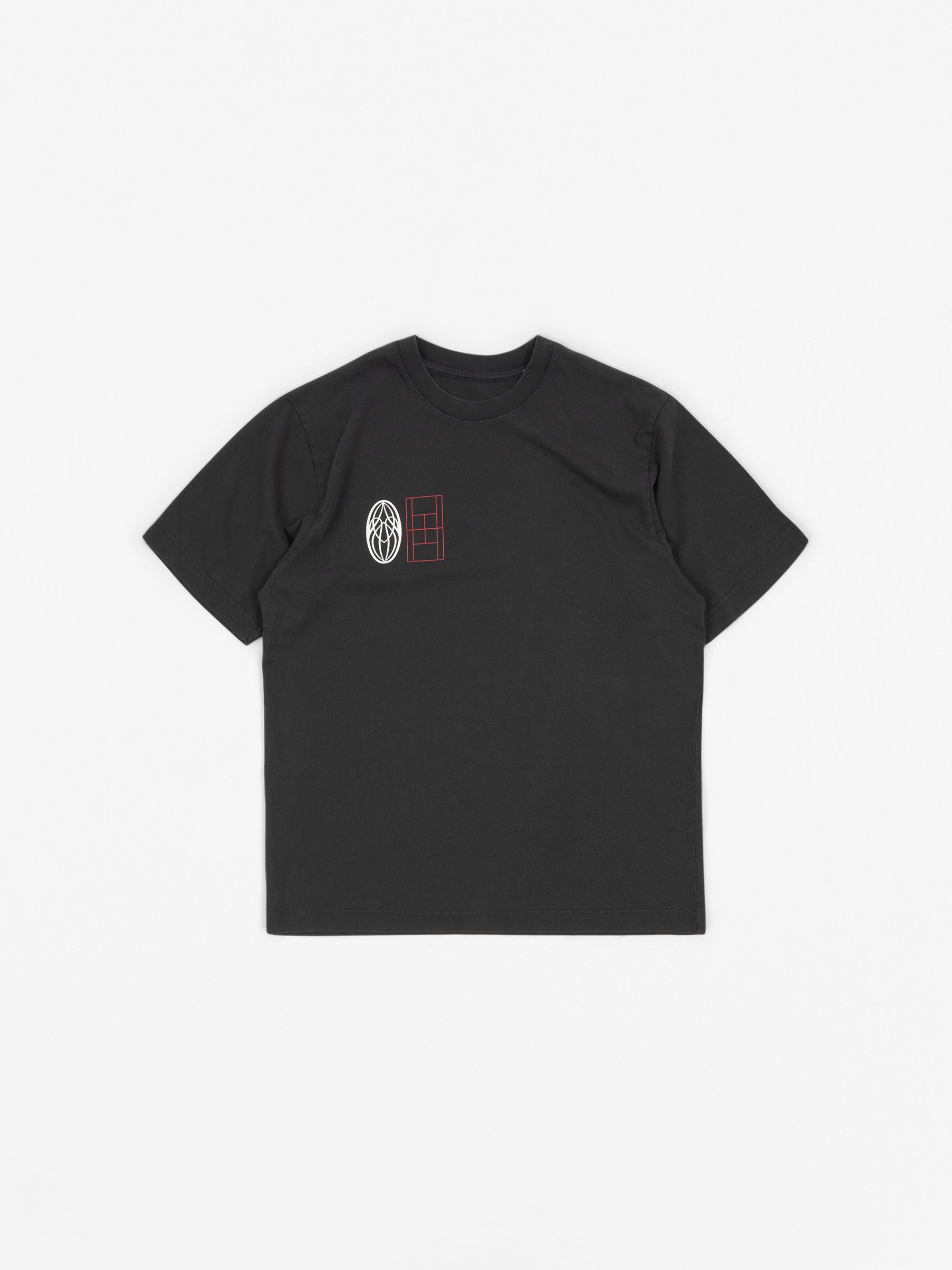 Centre Courts Tee Washed Black