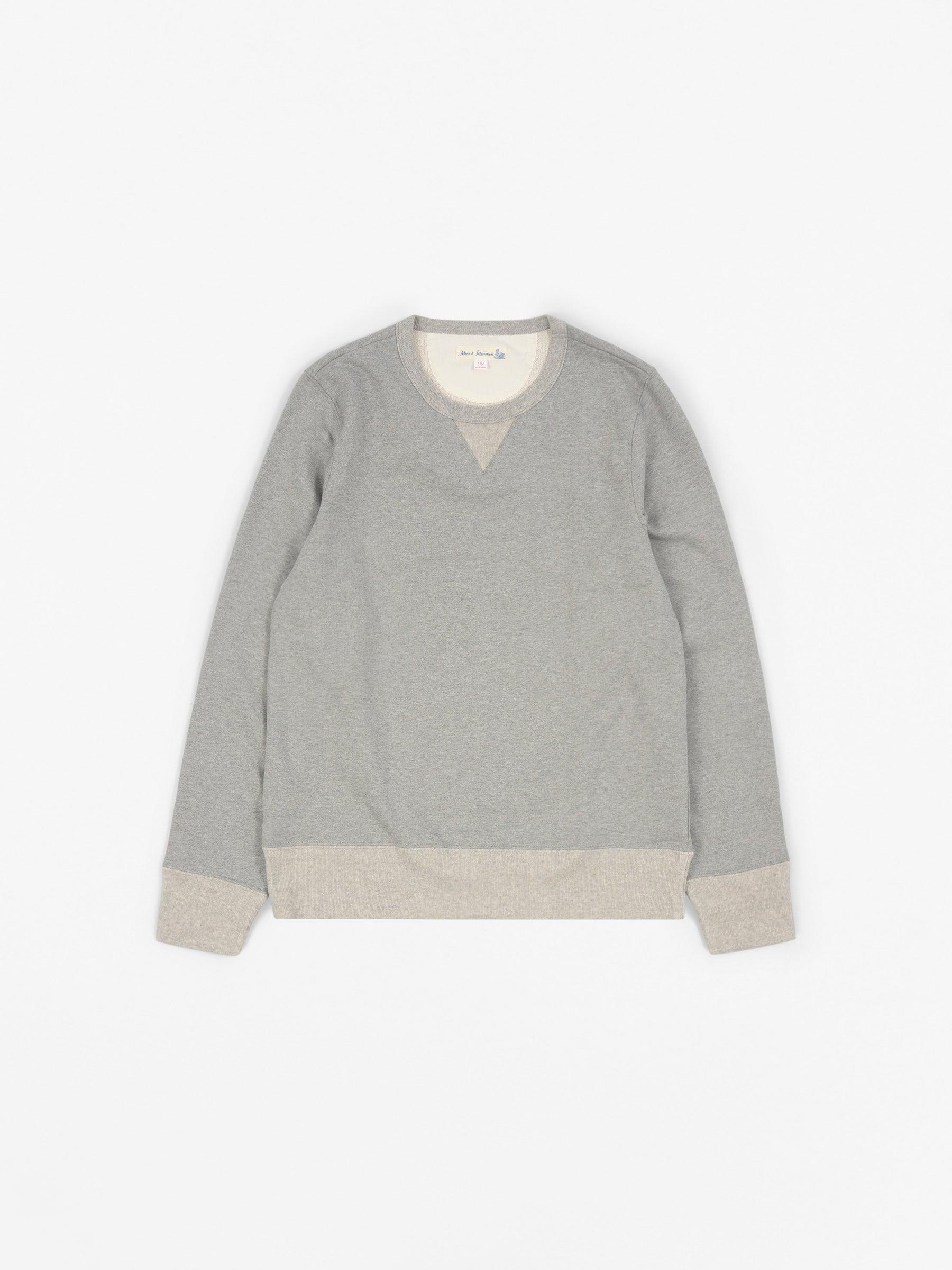 Loopwheeled Heavy Sweater Heather Grey